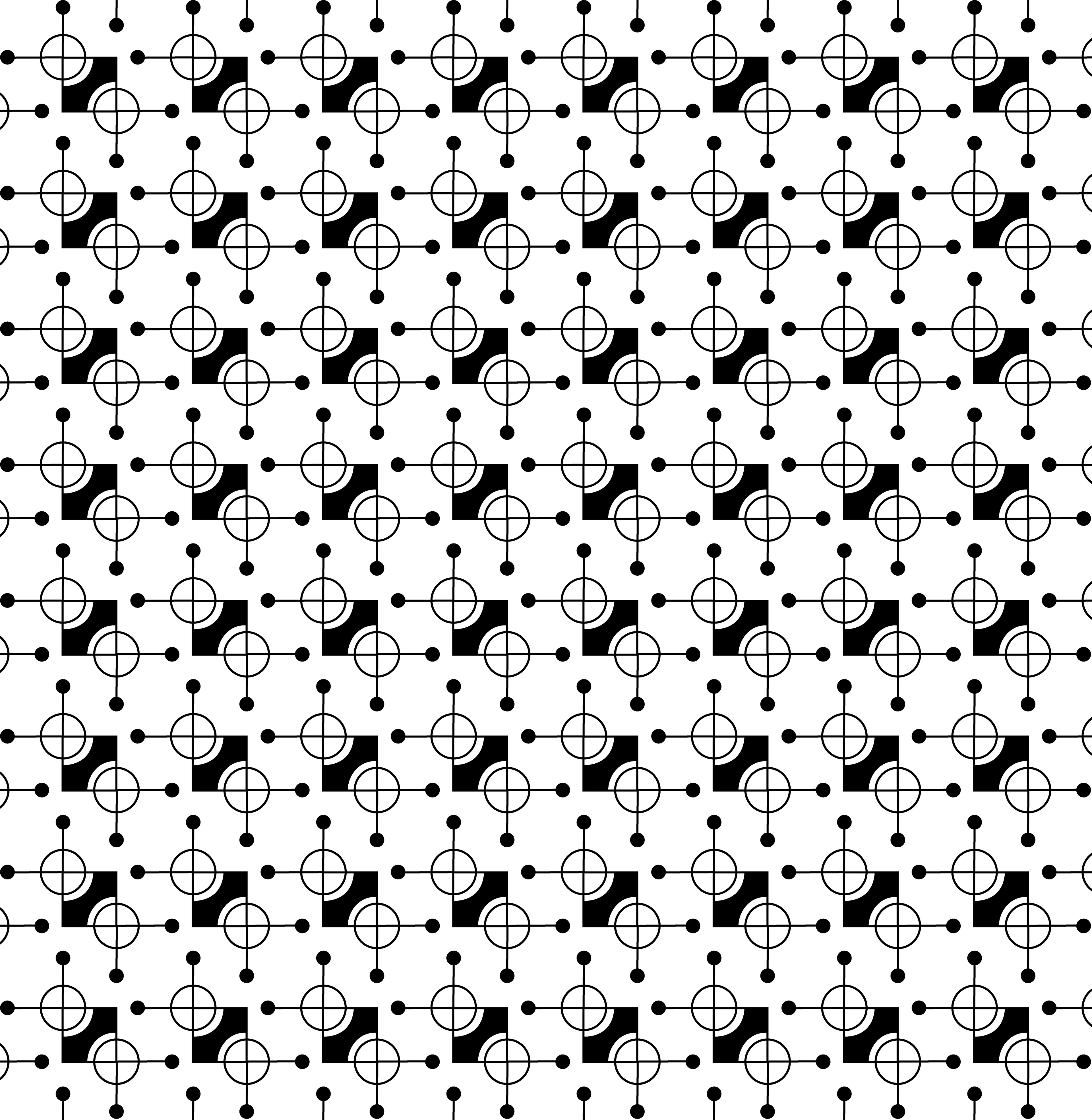 Hour Hands, Digital Art, Pattern 1, 2023