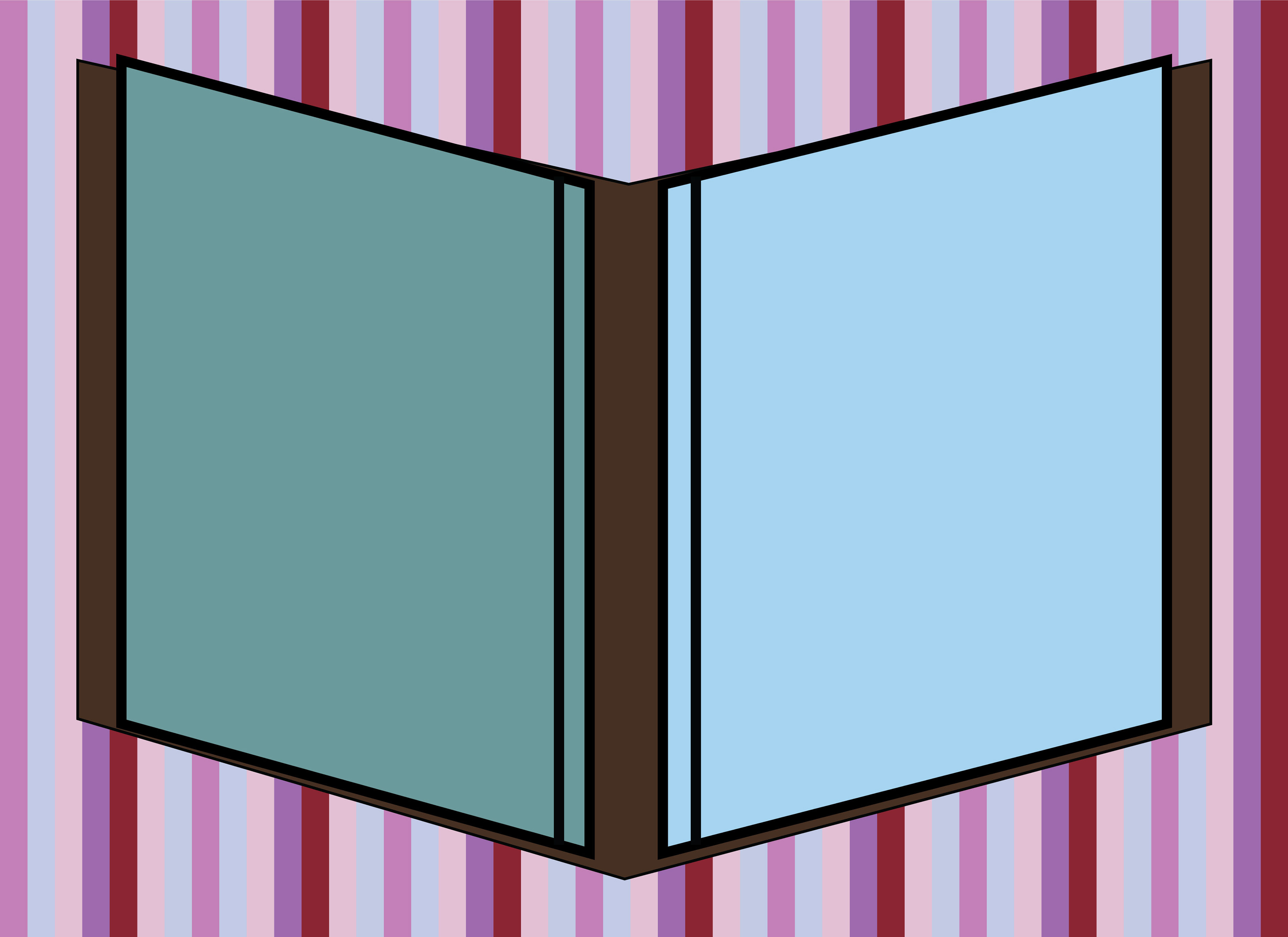 Open Book Facade, Digital Art, Vector Drawing 2, 2025