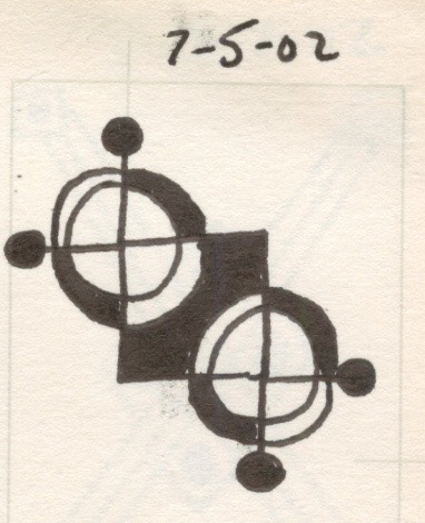 Minute Hands, Pen and Ink on Paper, 2002