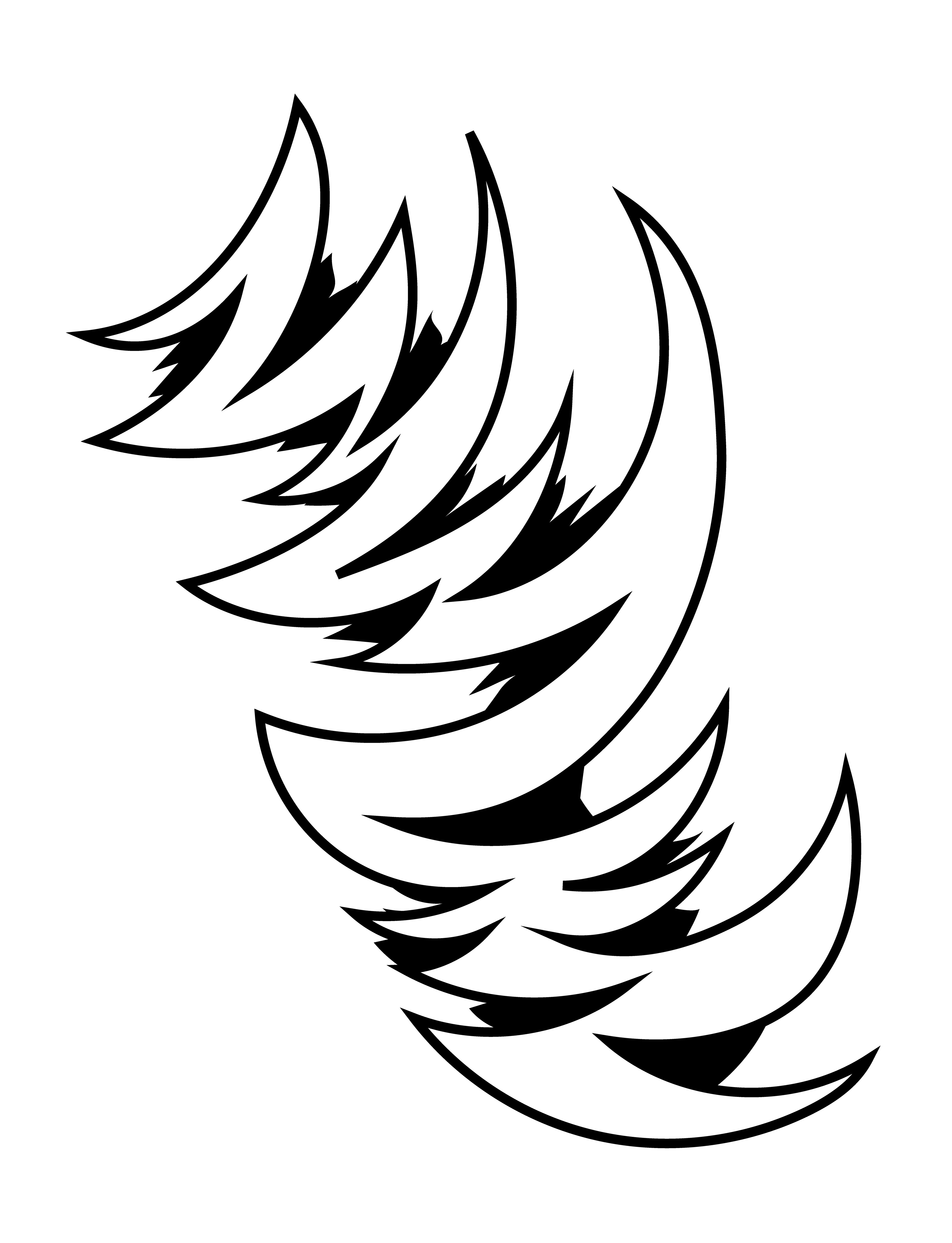 Flames, Vector Drawing, 2022
