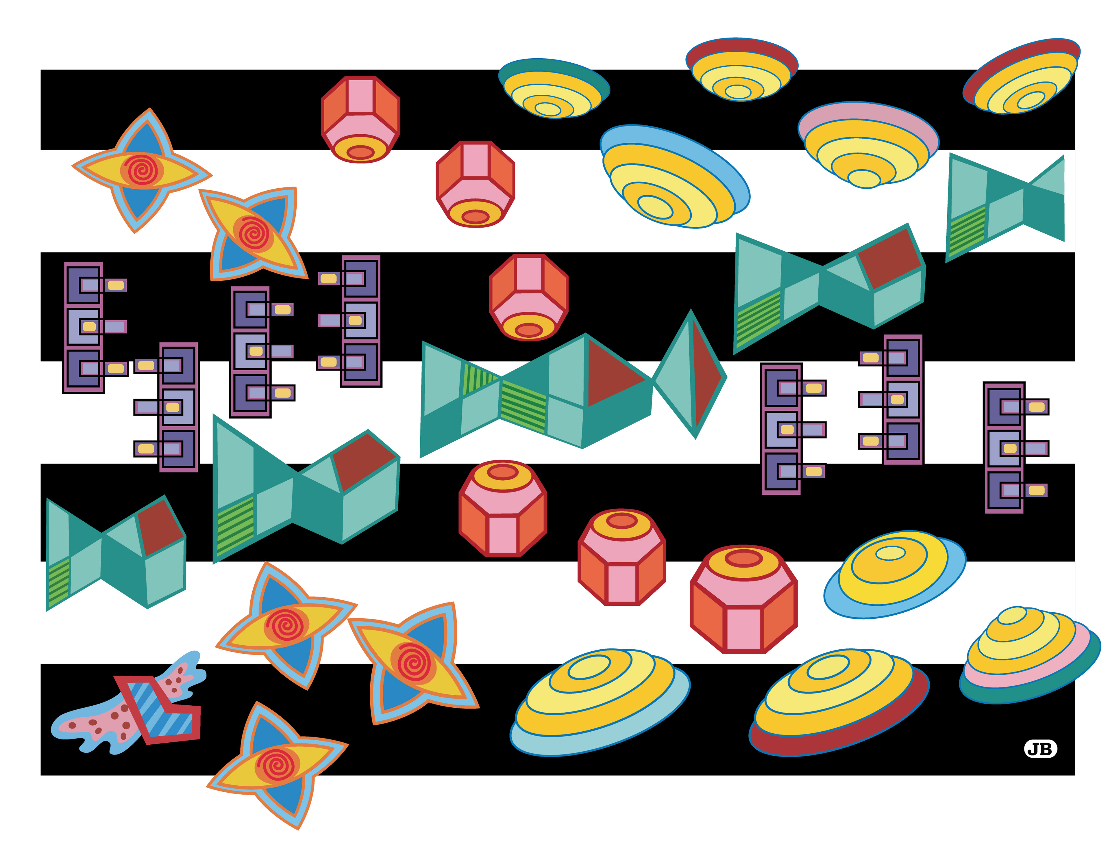 Flying Saucers, Digital Art, 2021