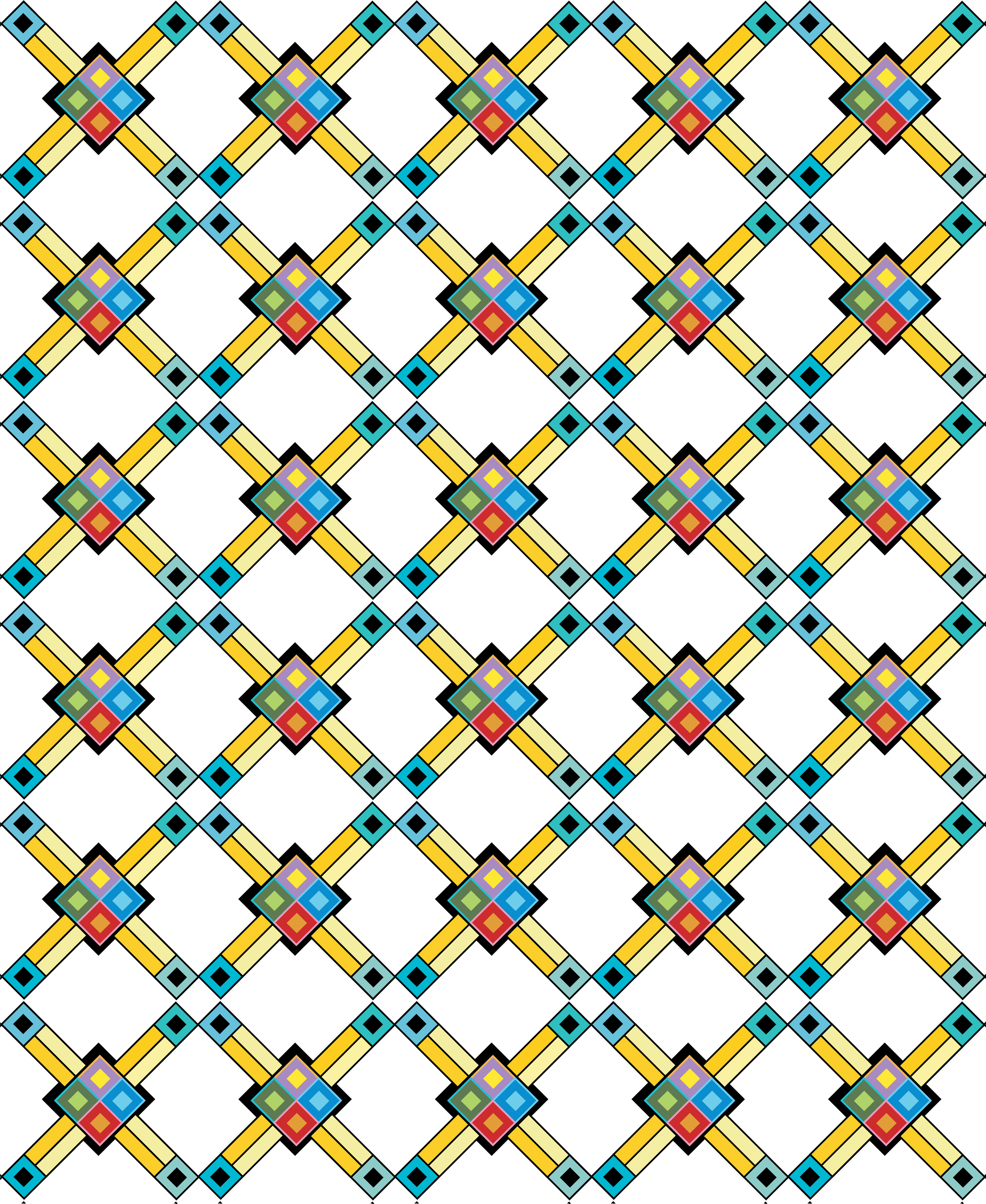 Angle Beams, Digital Art, Pattern 9, 2025