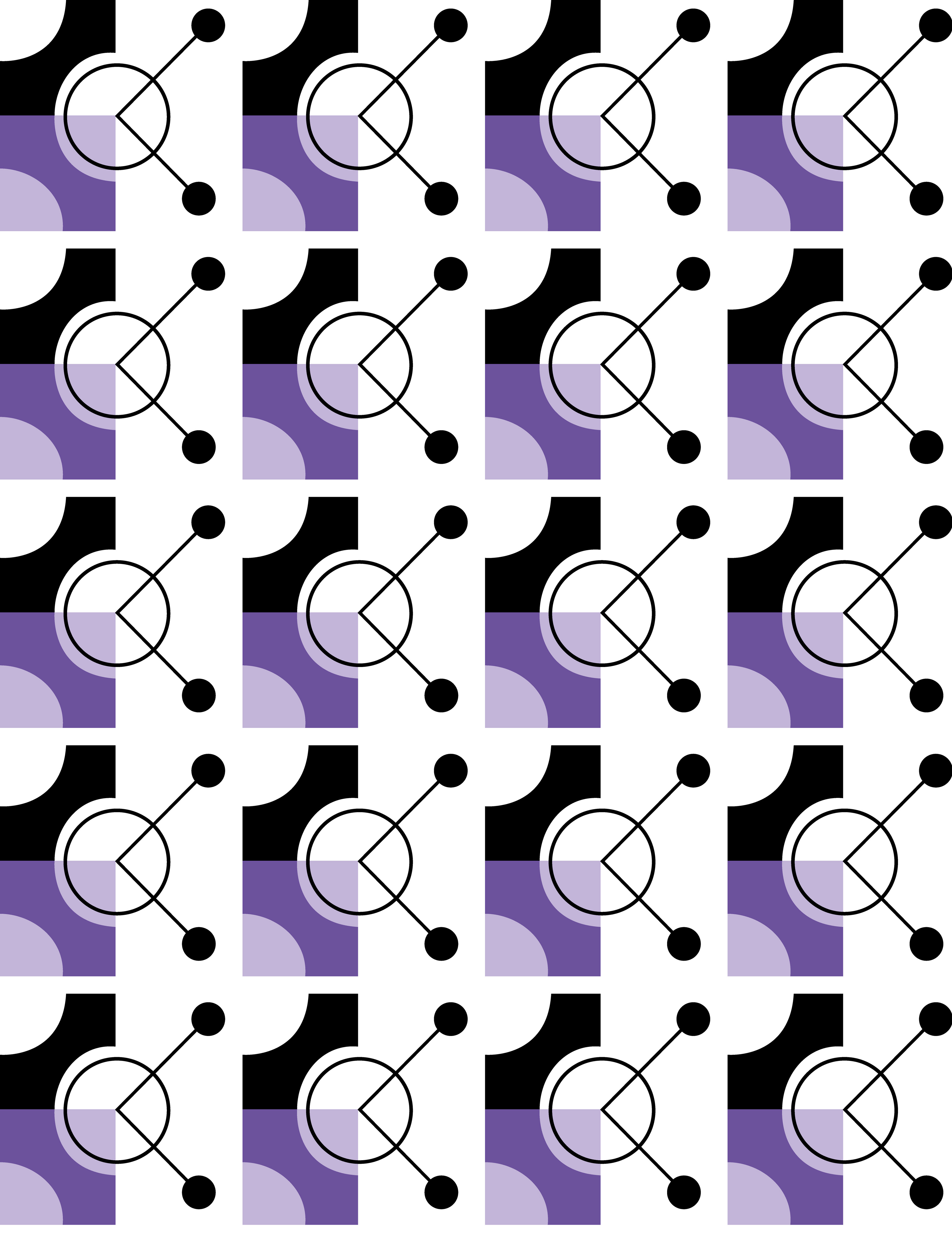 Hour Hands, Digital Art, Pattern 3, 2023