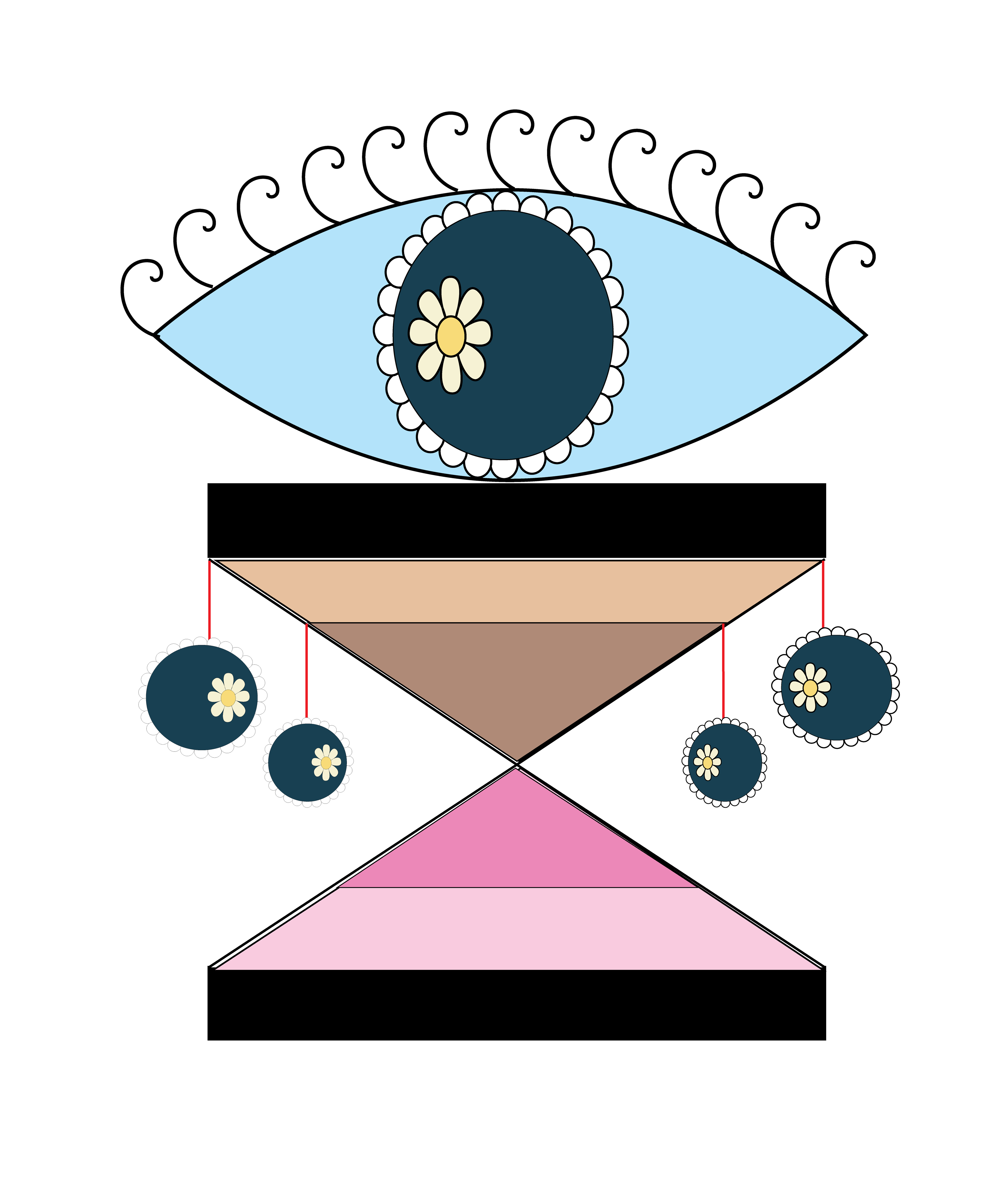 Flower Eye Girl, Digital Art, version 2, 2015