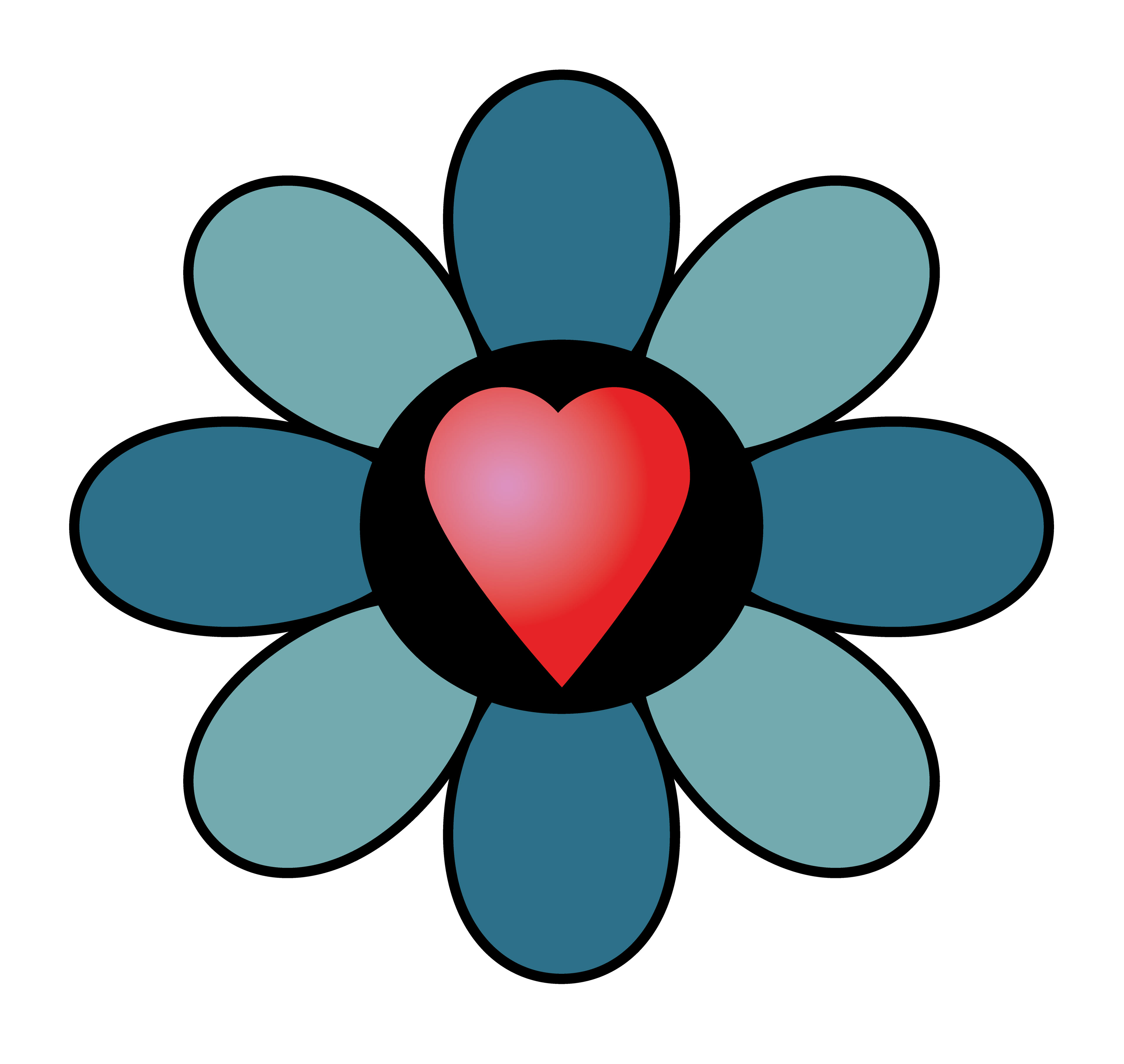 Flower Heart, Digital Art, 2026