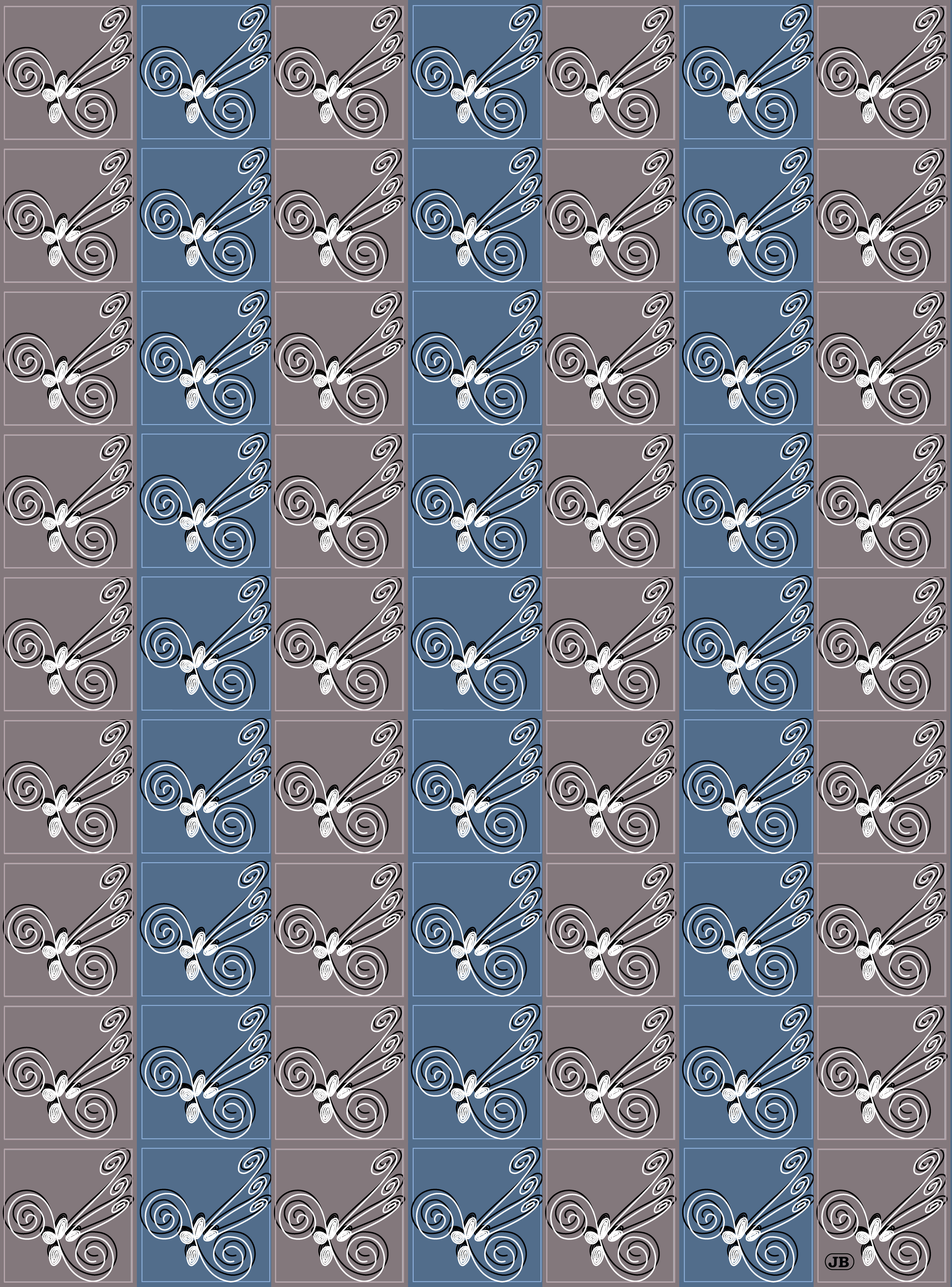 Road Runner Pattern, Digital Art, 2025