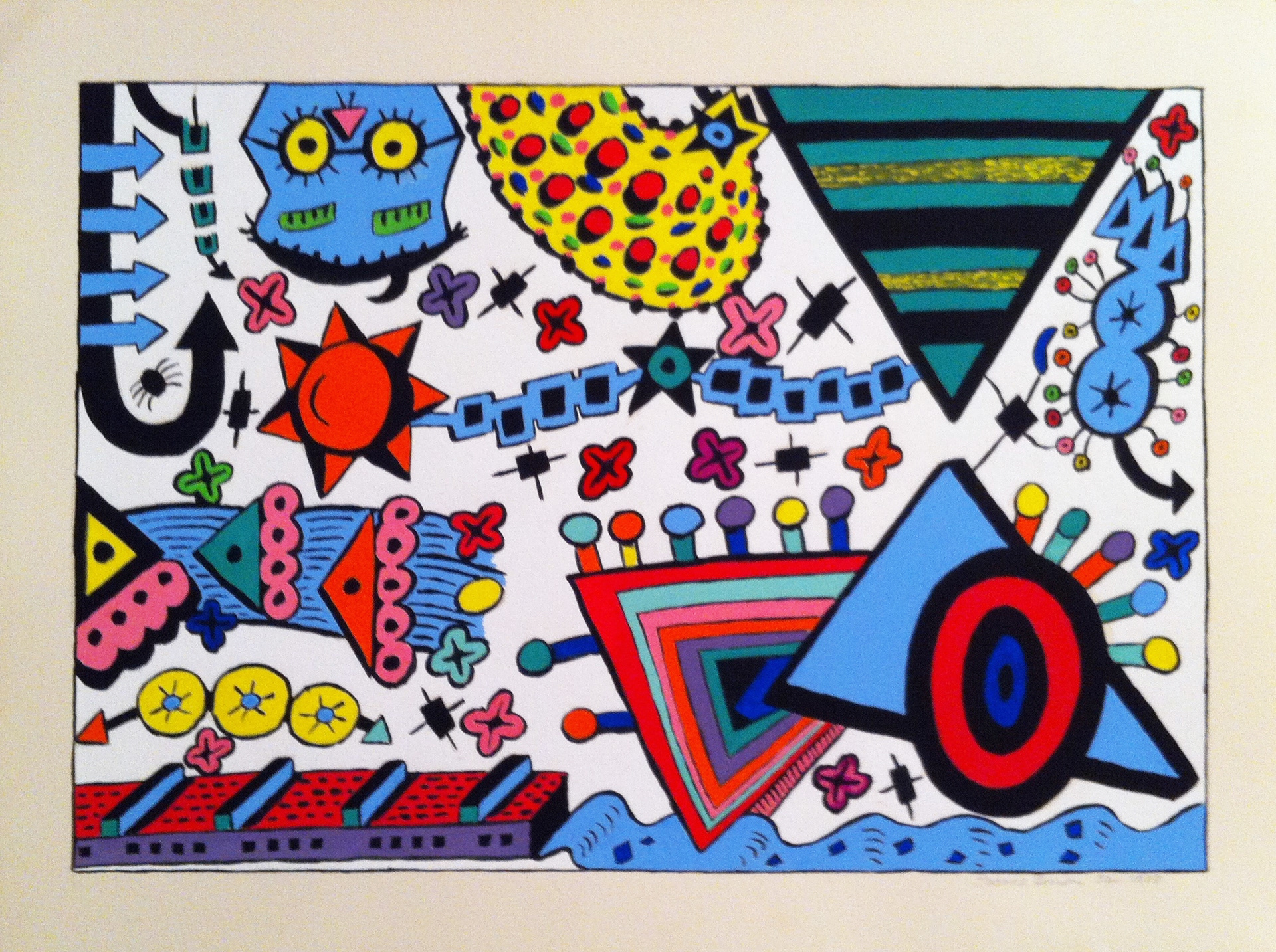 Dropping In, Watercolor on Acid-Free Rag Paper, 1988