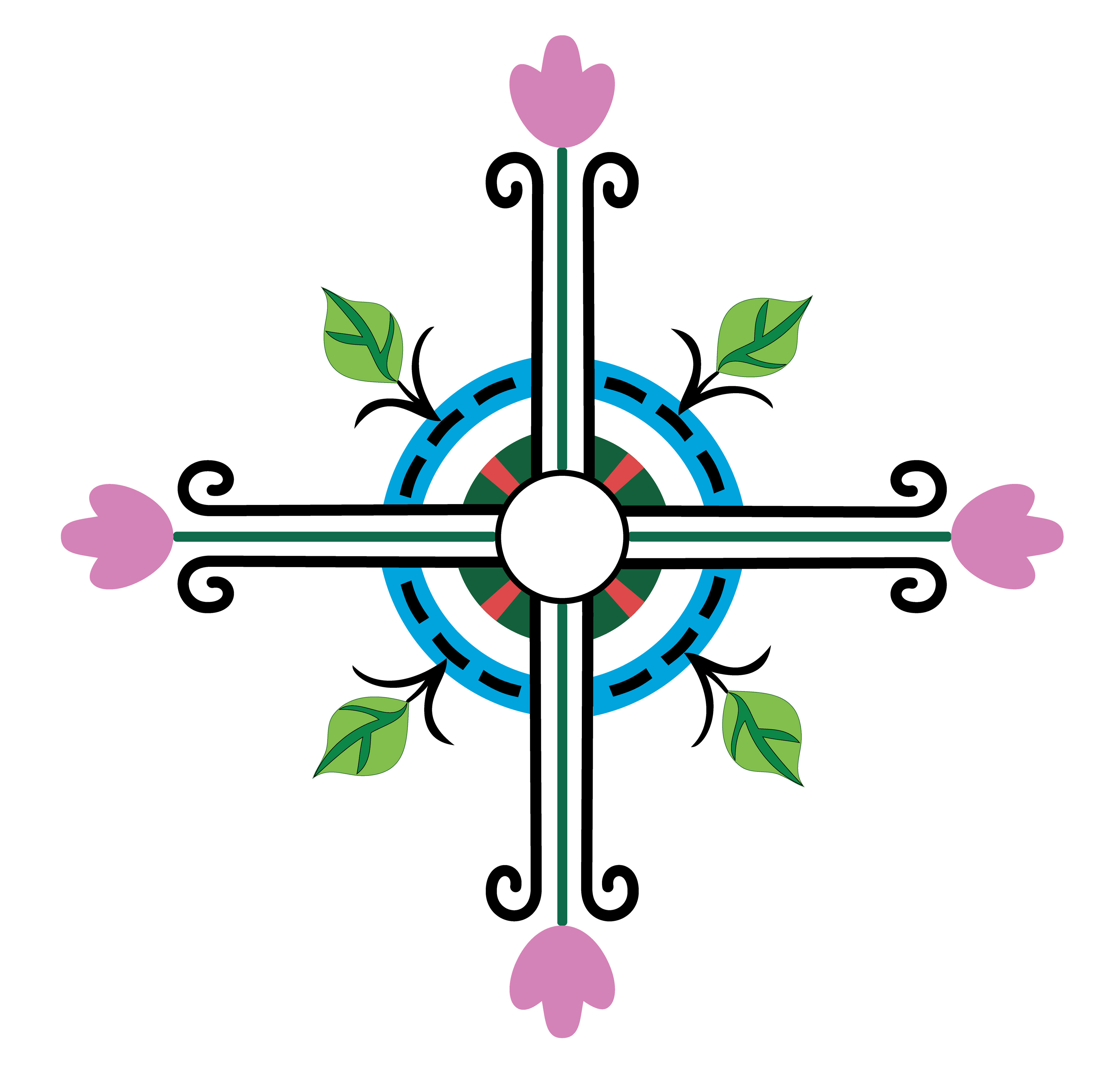 Toy Garden, Vector Drawing 1, 2021