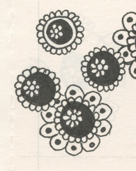 Flower Gems, Pen and Ink on Paper, 2004