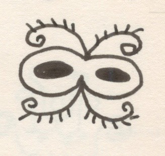 Domino Mask, Pen and Ink Drawing, 2002