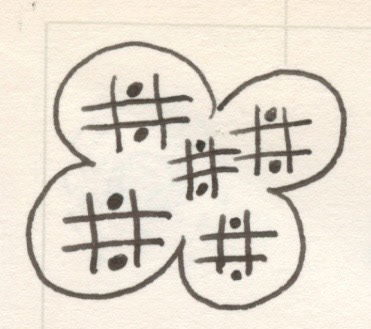 Dot Plot Flower, Pen and Ink on Paper, 2002