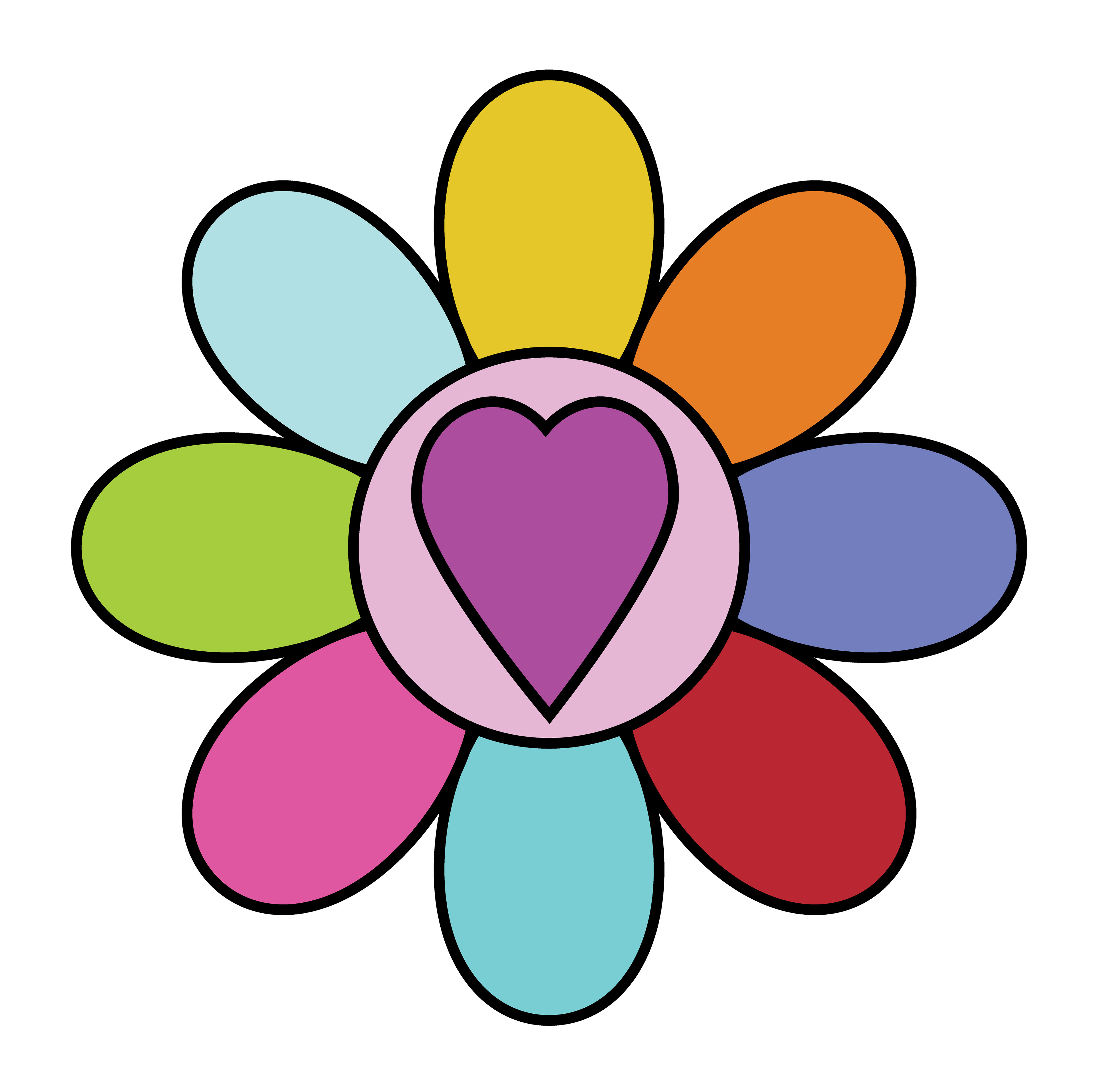 Flower Heart, Digital Art, 2026