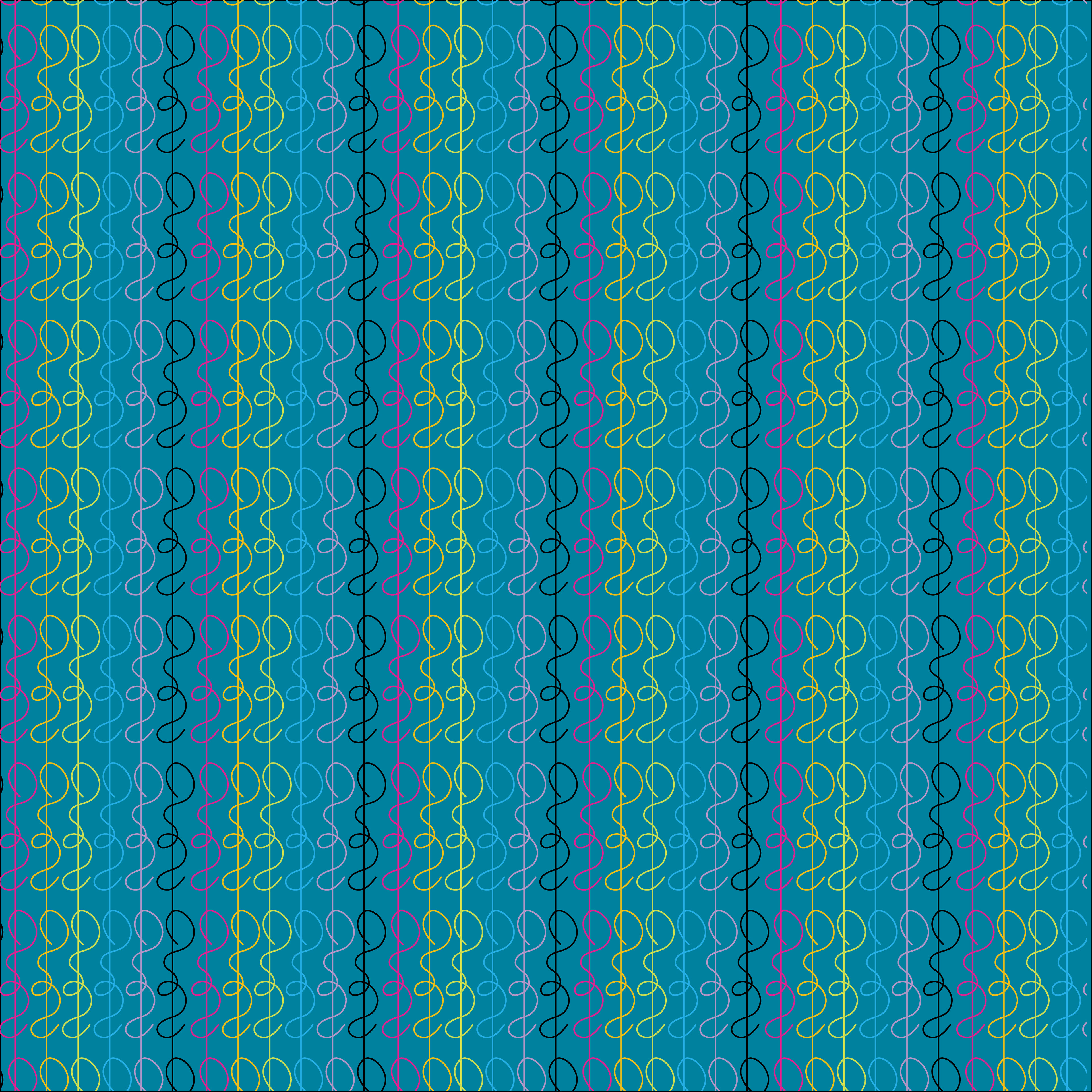 Needle Threads, Digital Art, Pattern 5, 2025