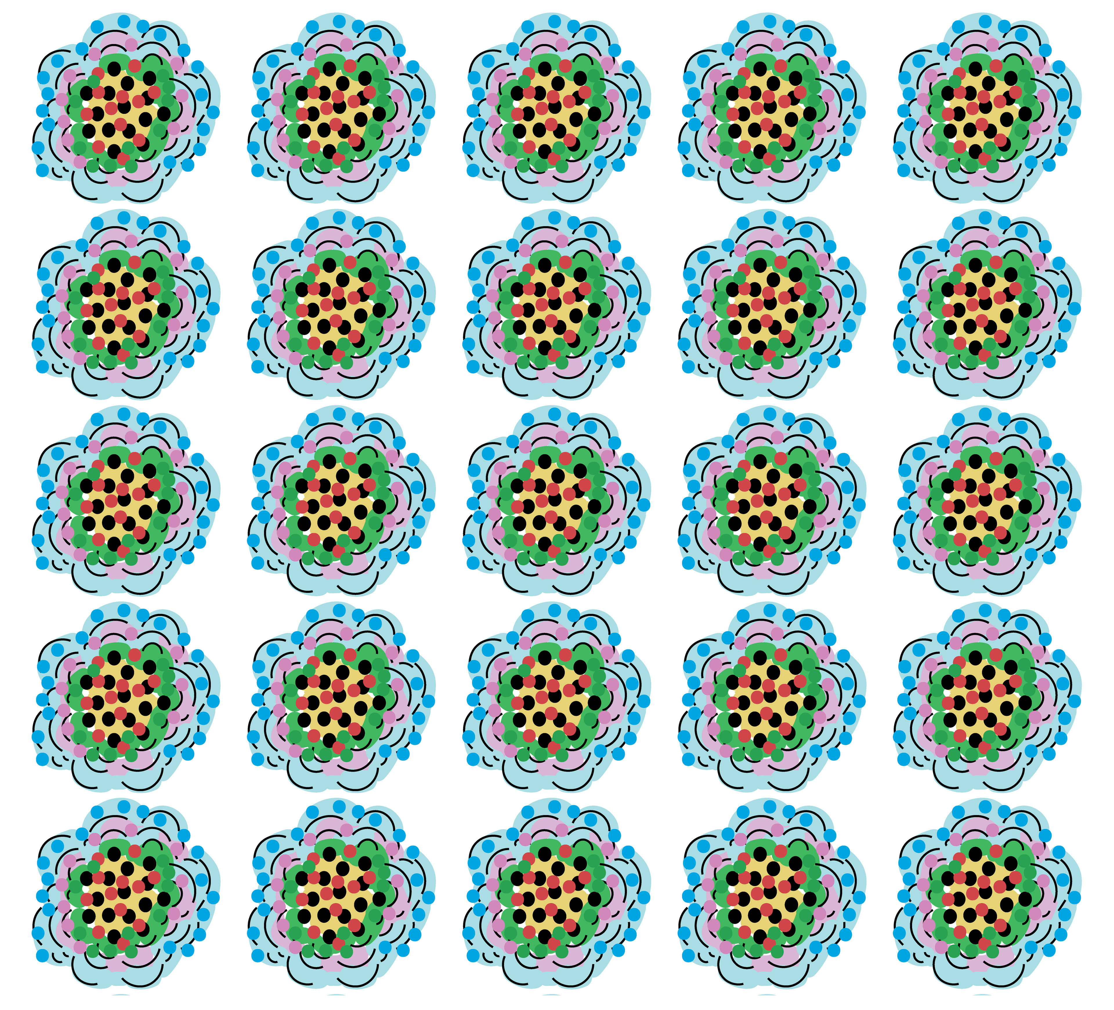 Floret, Digital Art, Pattern 4, 2020