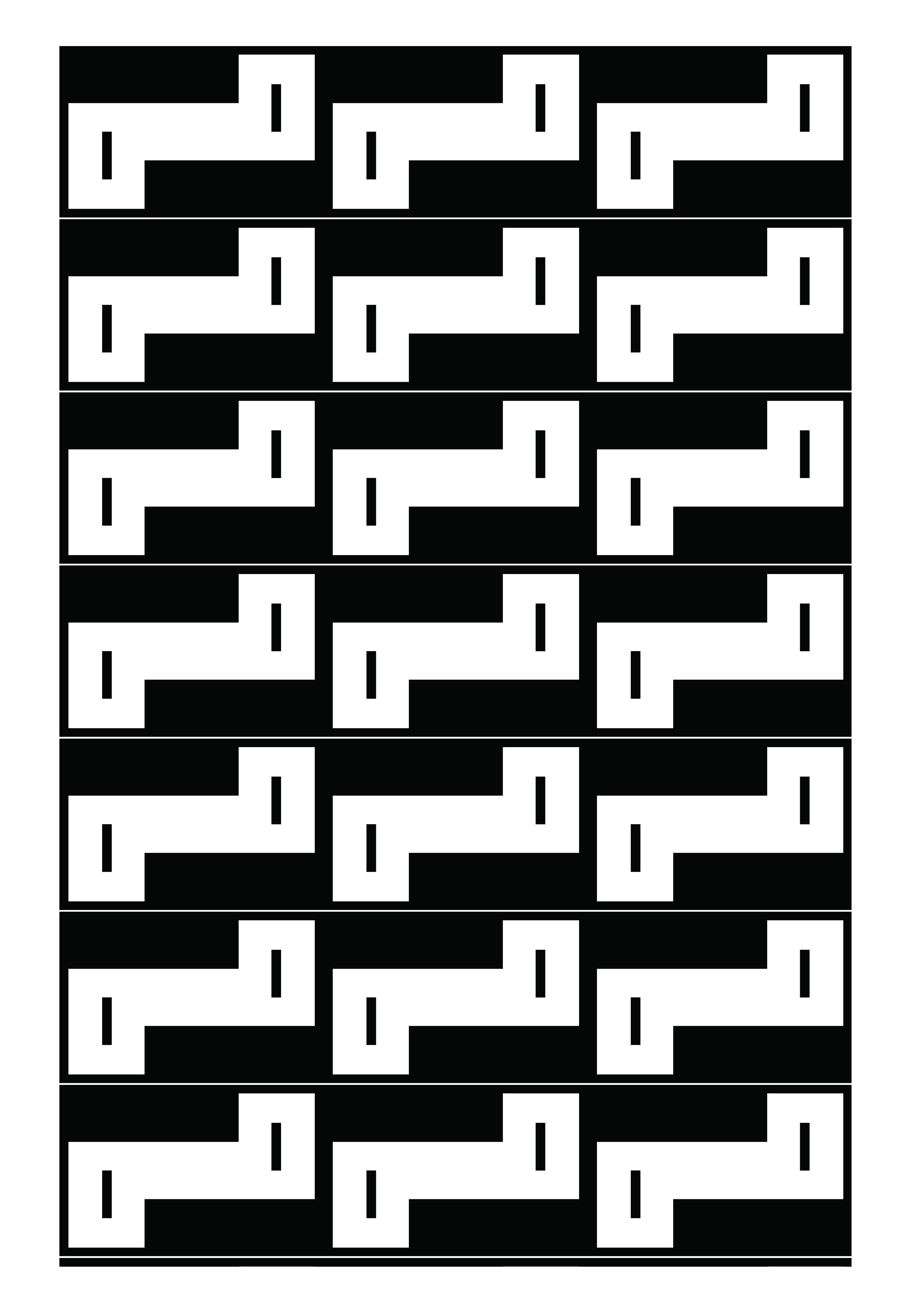 Staircase Pattern, Vector Drawing, 2025