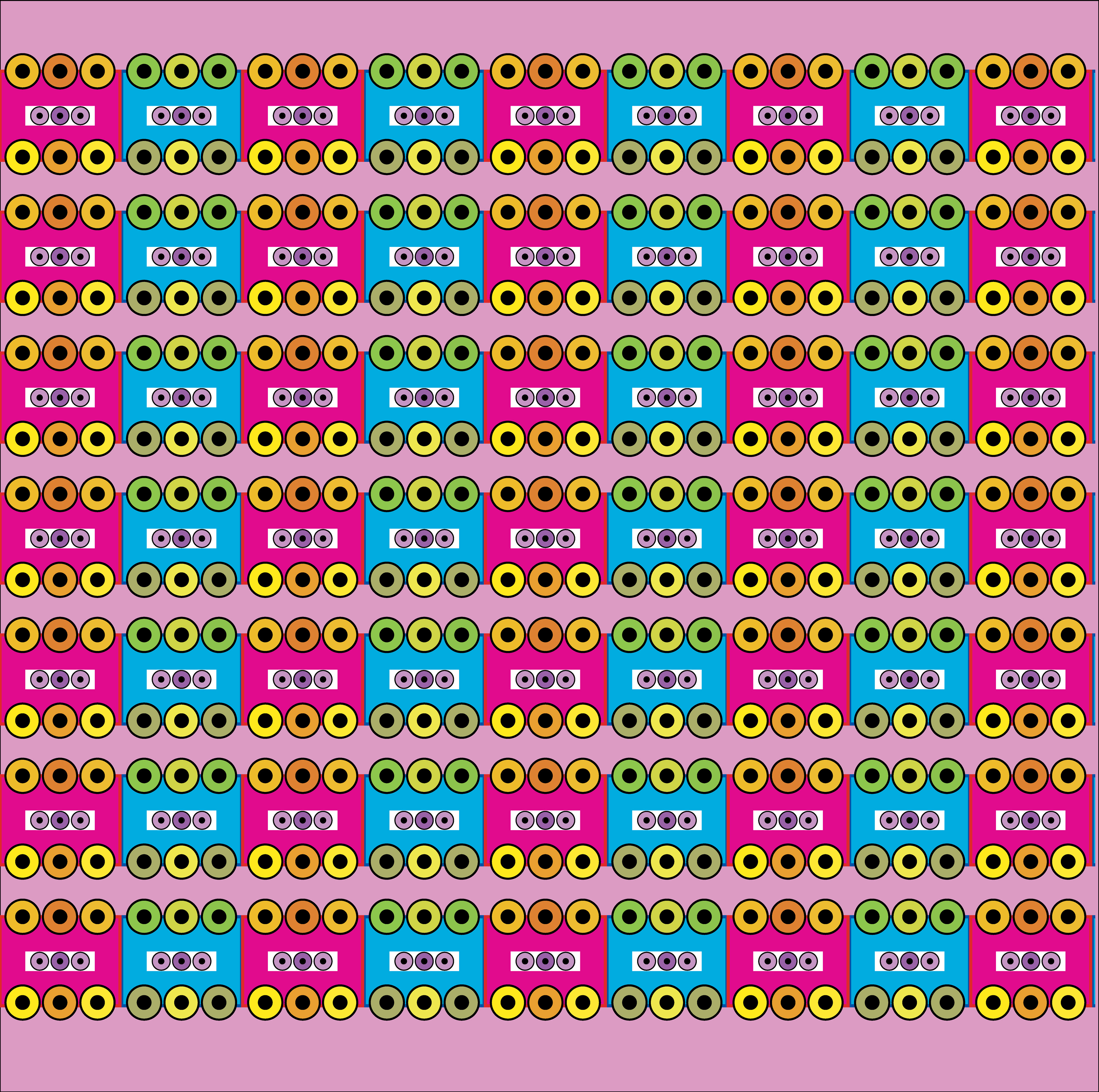 Train Car, Digital Art, Pattern 3, 2025