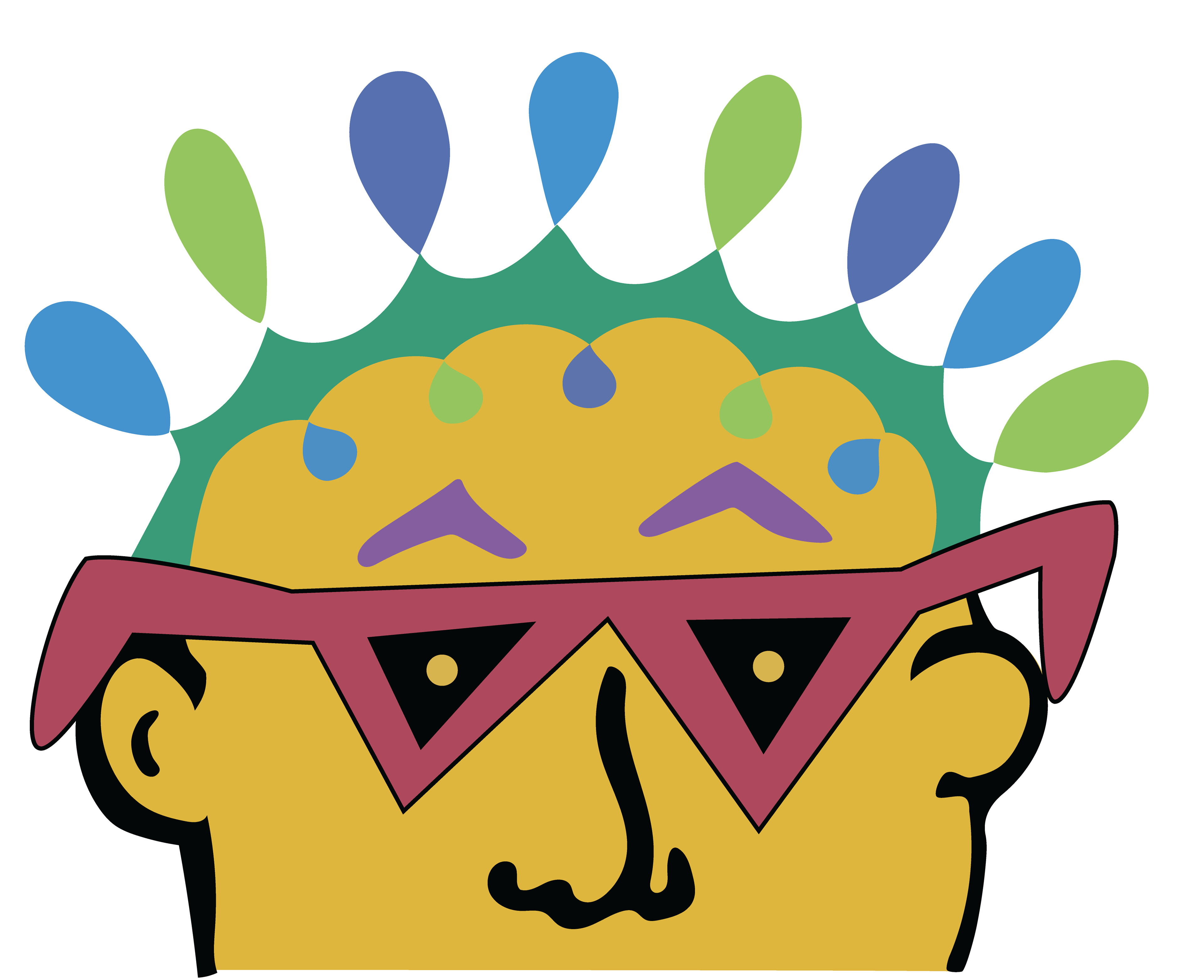 Four Eyes, Digital Art, Artwork Face 12, 2025