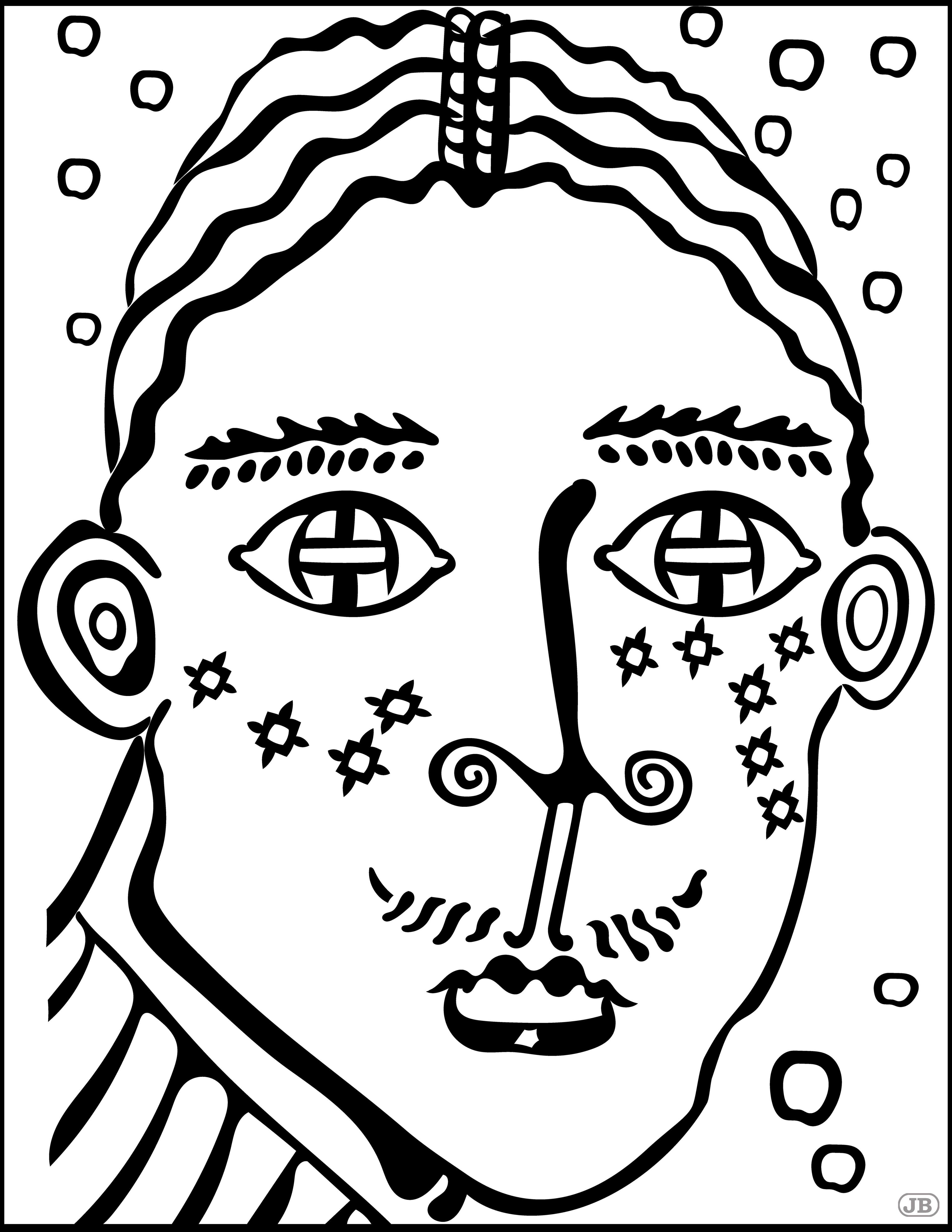 Androgynous Face, Digital Art, 2022