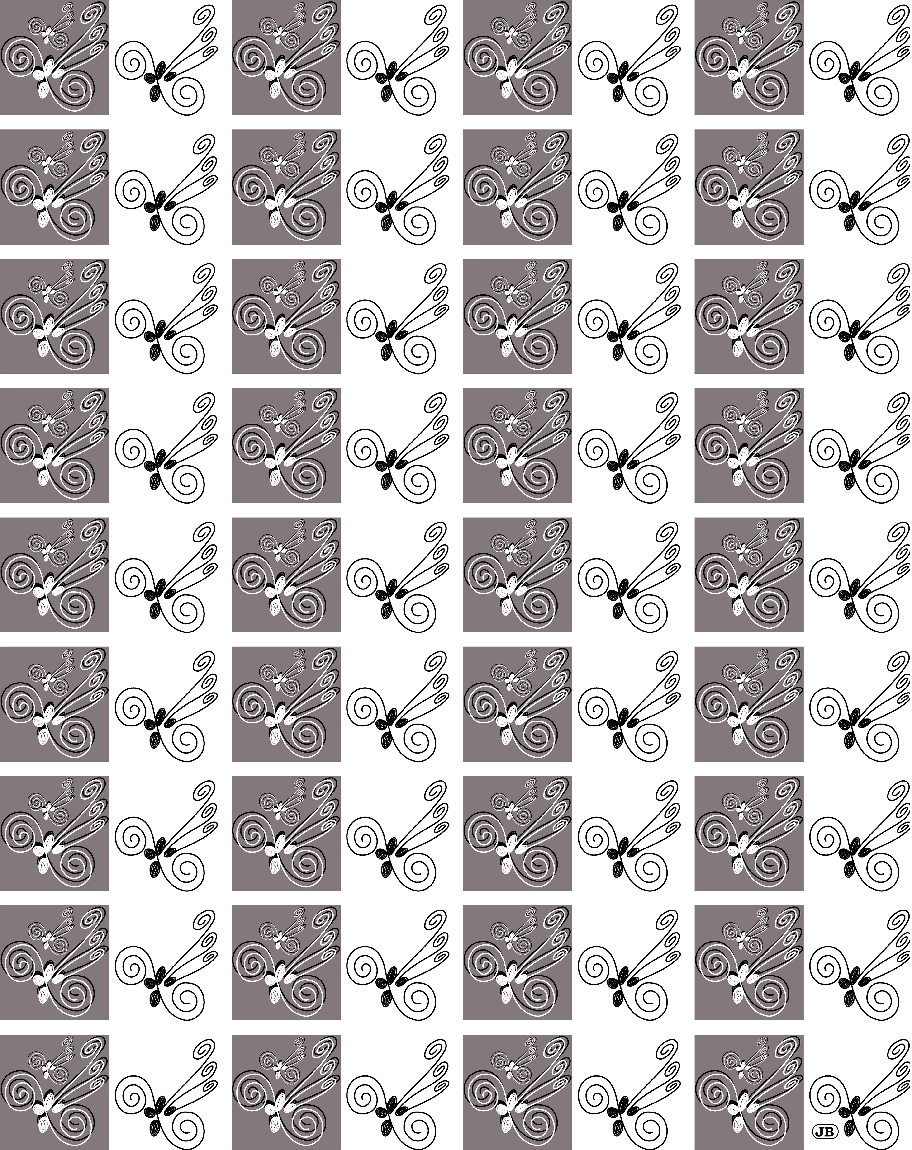 Road Runner Pattern, Digital Art, 2025