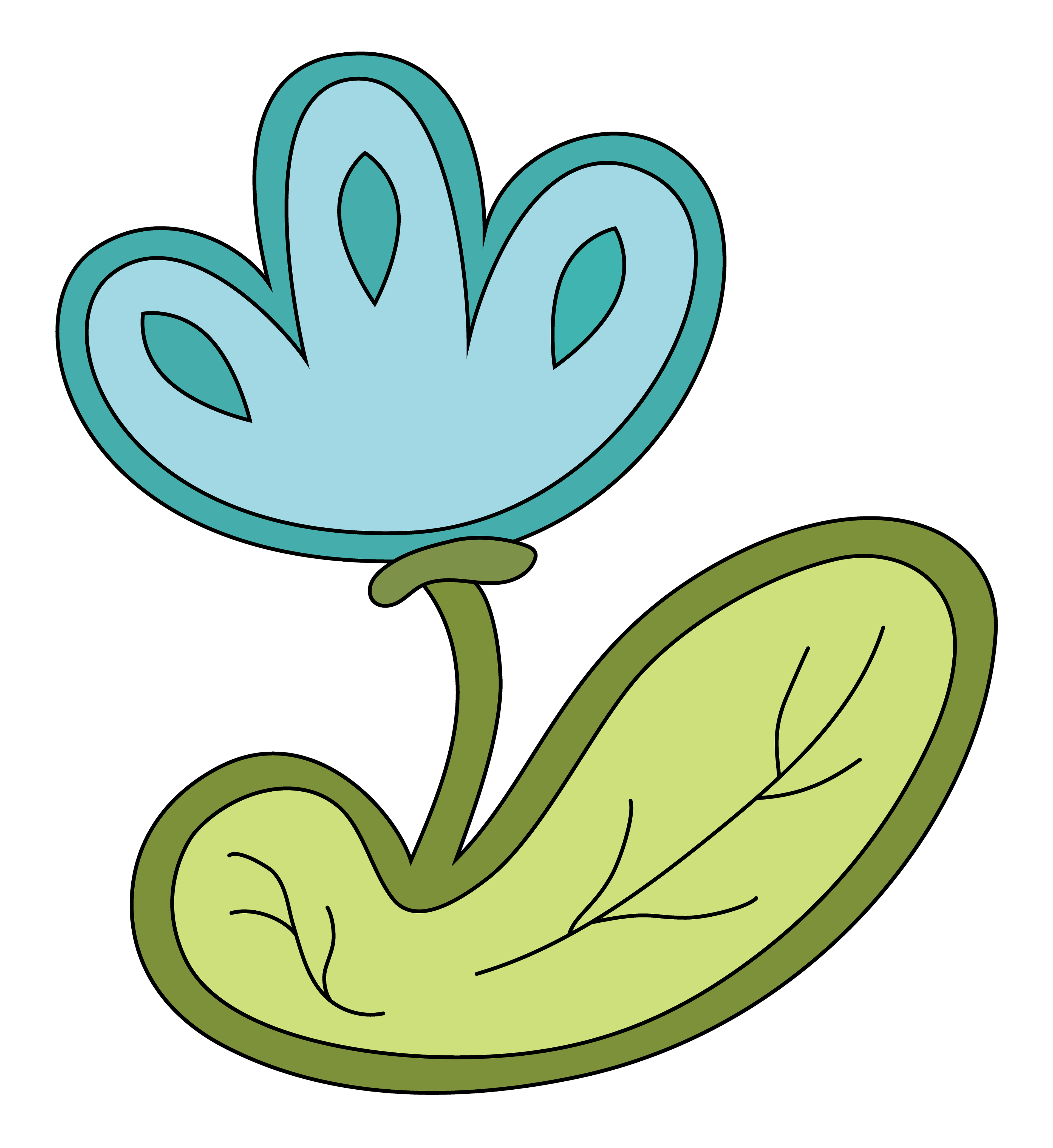 Flower Decal, Vector Drawing 4, 2025