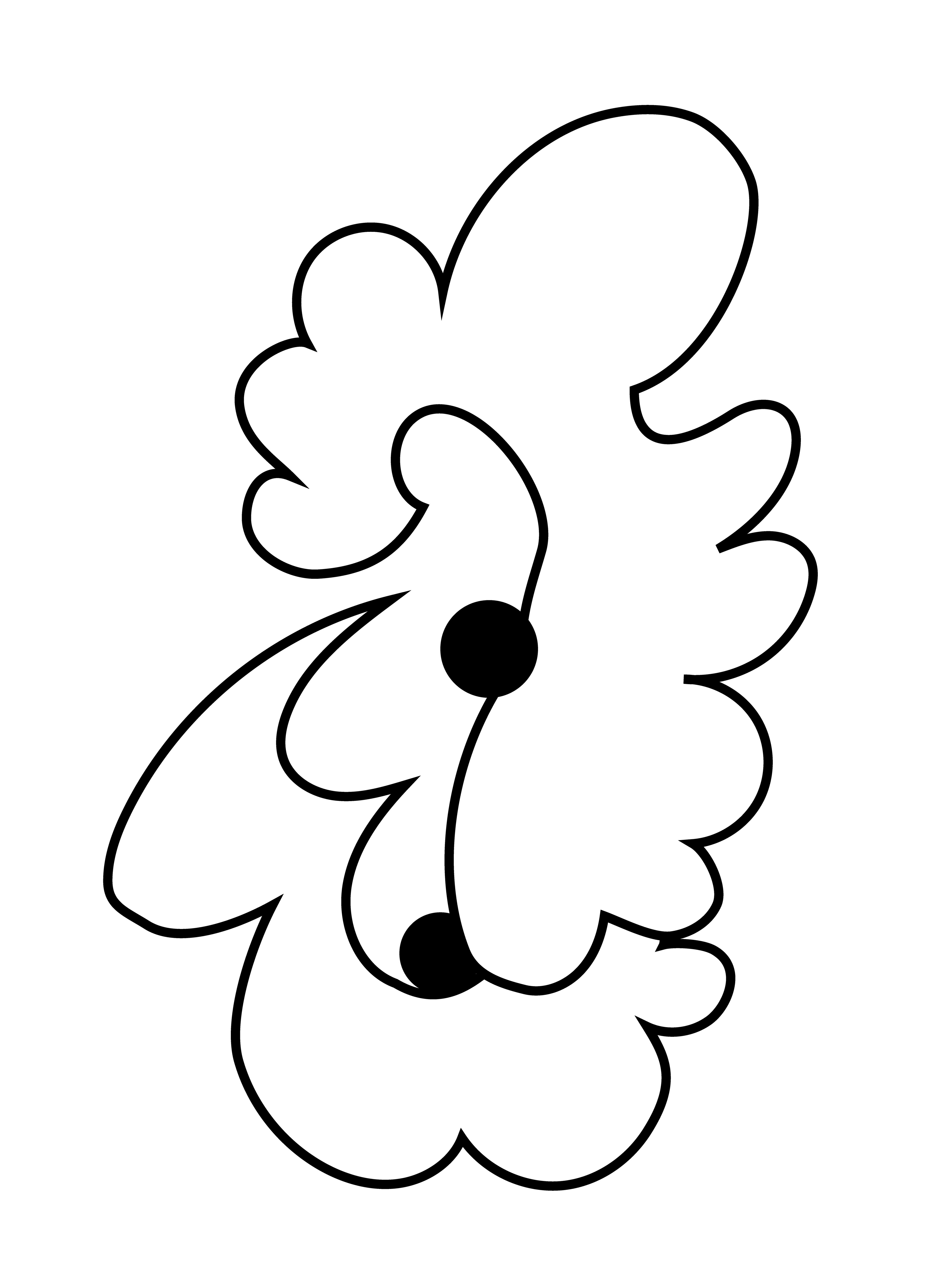 Cloud Flower, Vector Drawing, 2022