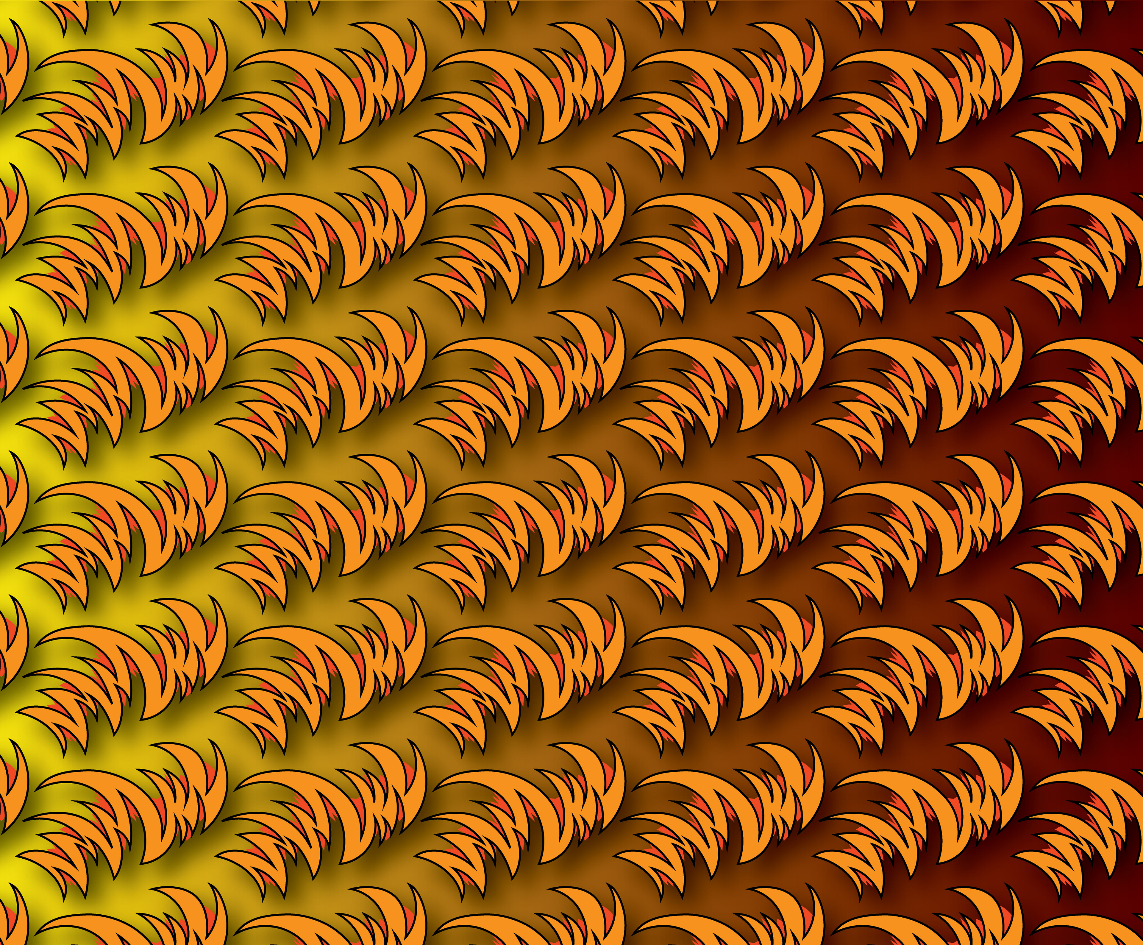 Flames, Digital Art, Pattern 1, 2025