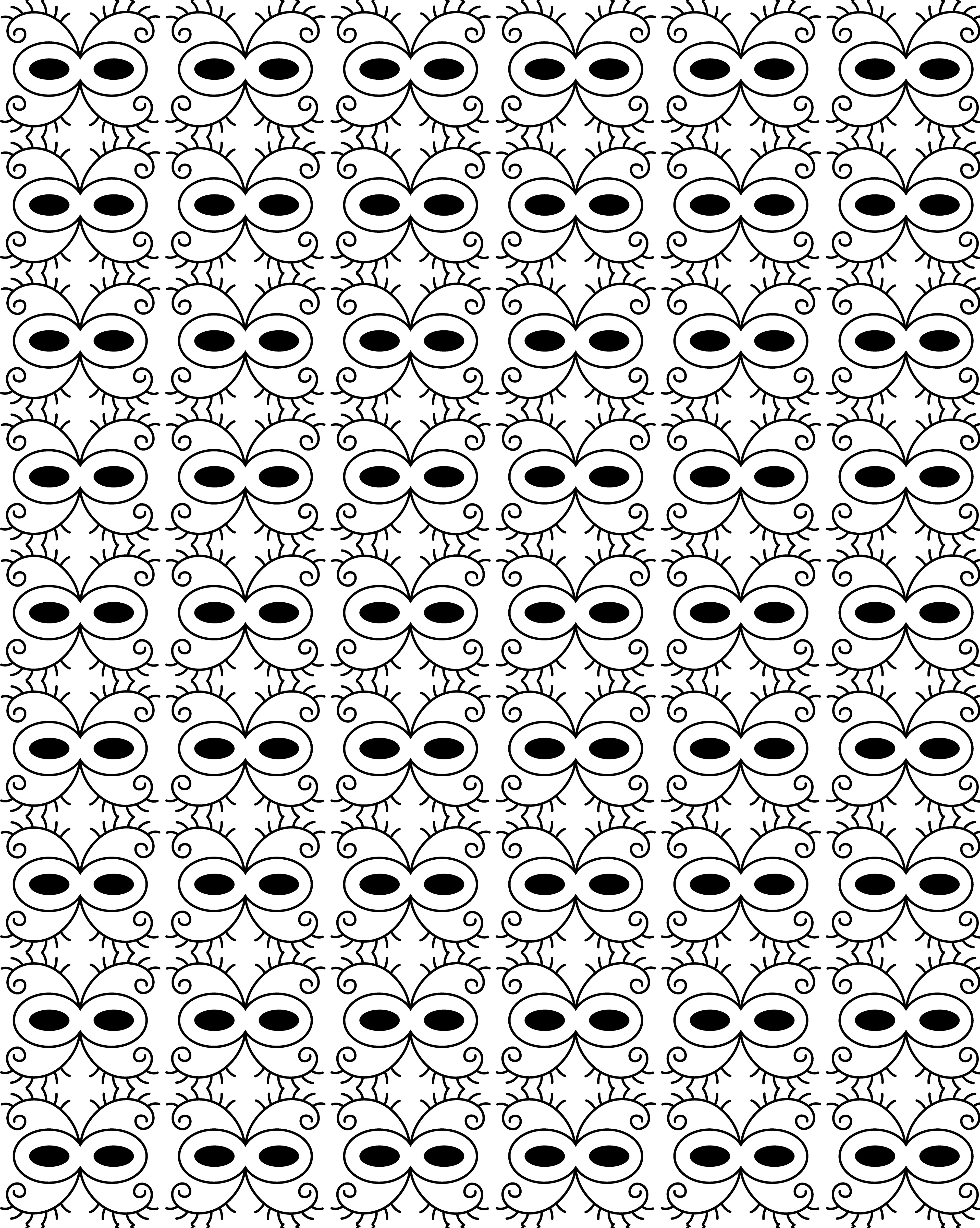 Domino Masks, Digital Art, Pattern 2, 2022