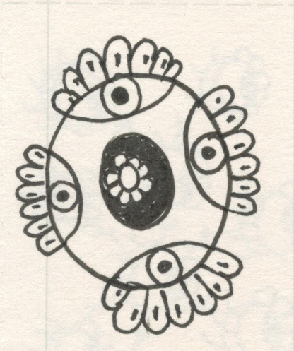 Flying Eye Flower, Pen and Ink on Paper, 2004