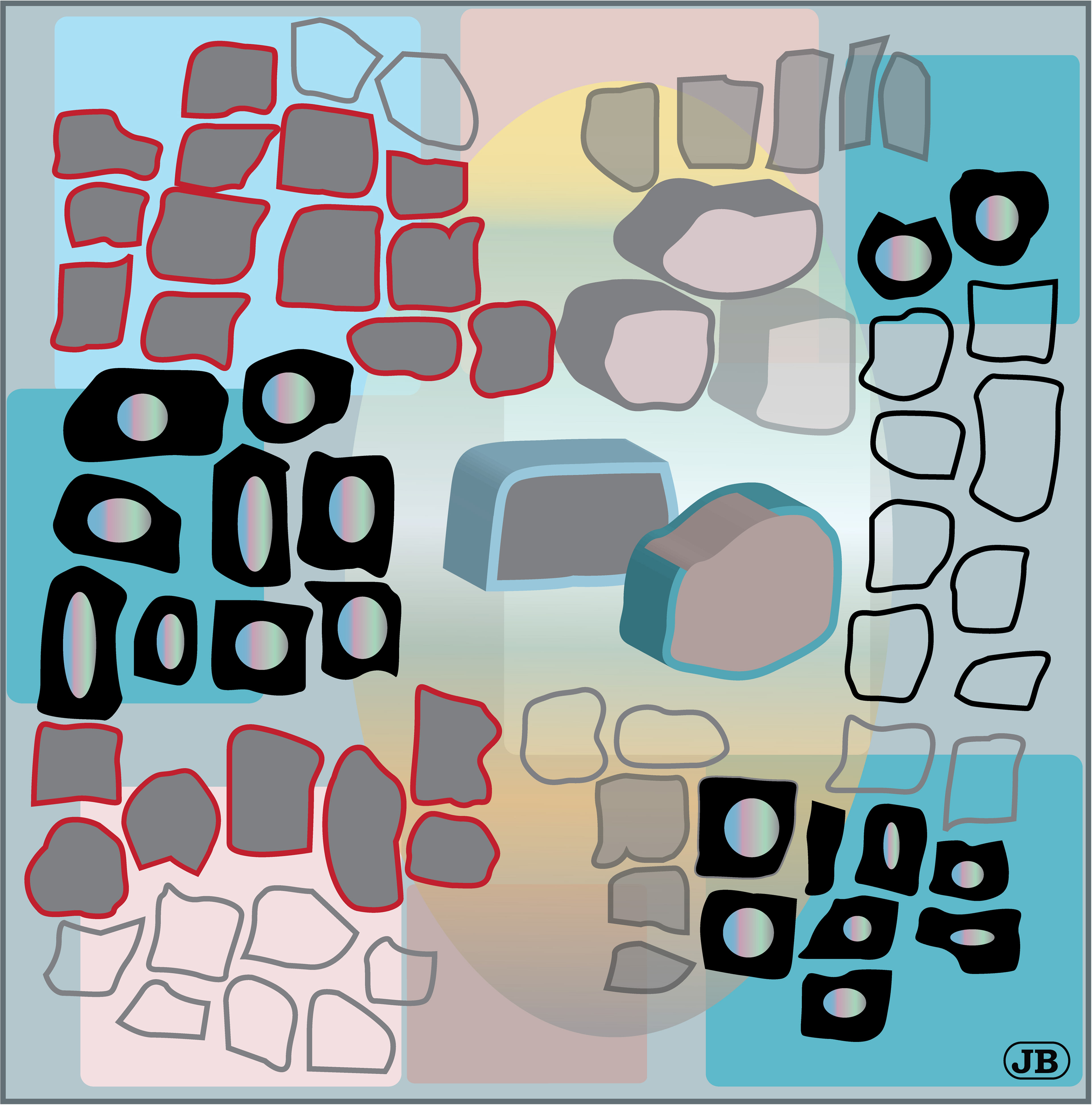 Chocolate Bedrock, Digital Art, 2008