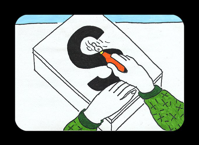 Linoleum Block Printing for Beginners, slide # 31, 1993