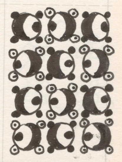 Pivot Wheels, Pen and Ink on Paper, 2002