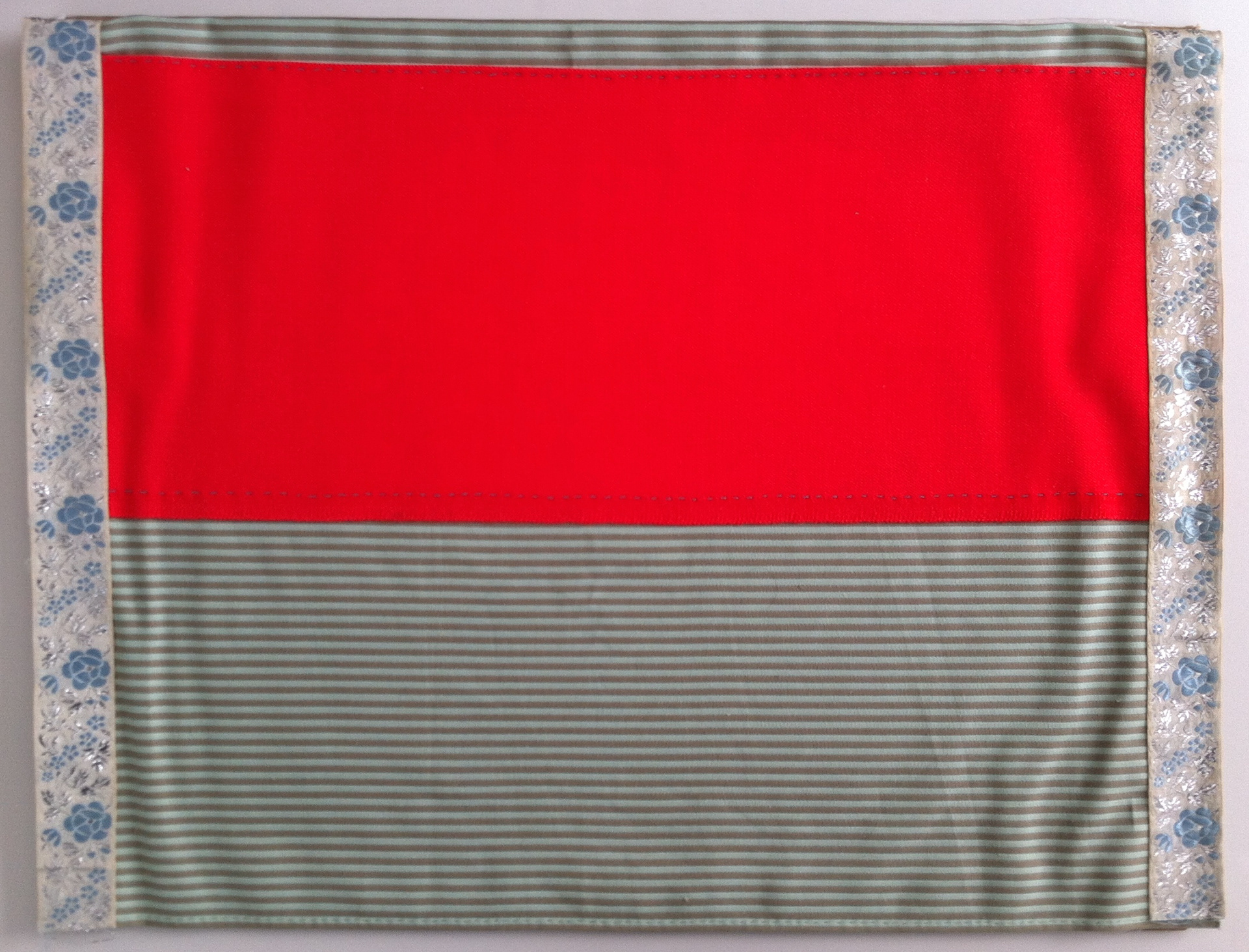 Bright Red, Hand Sewn Fabric Remnants, 1999