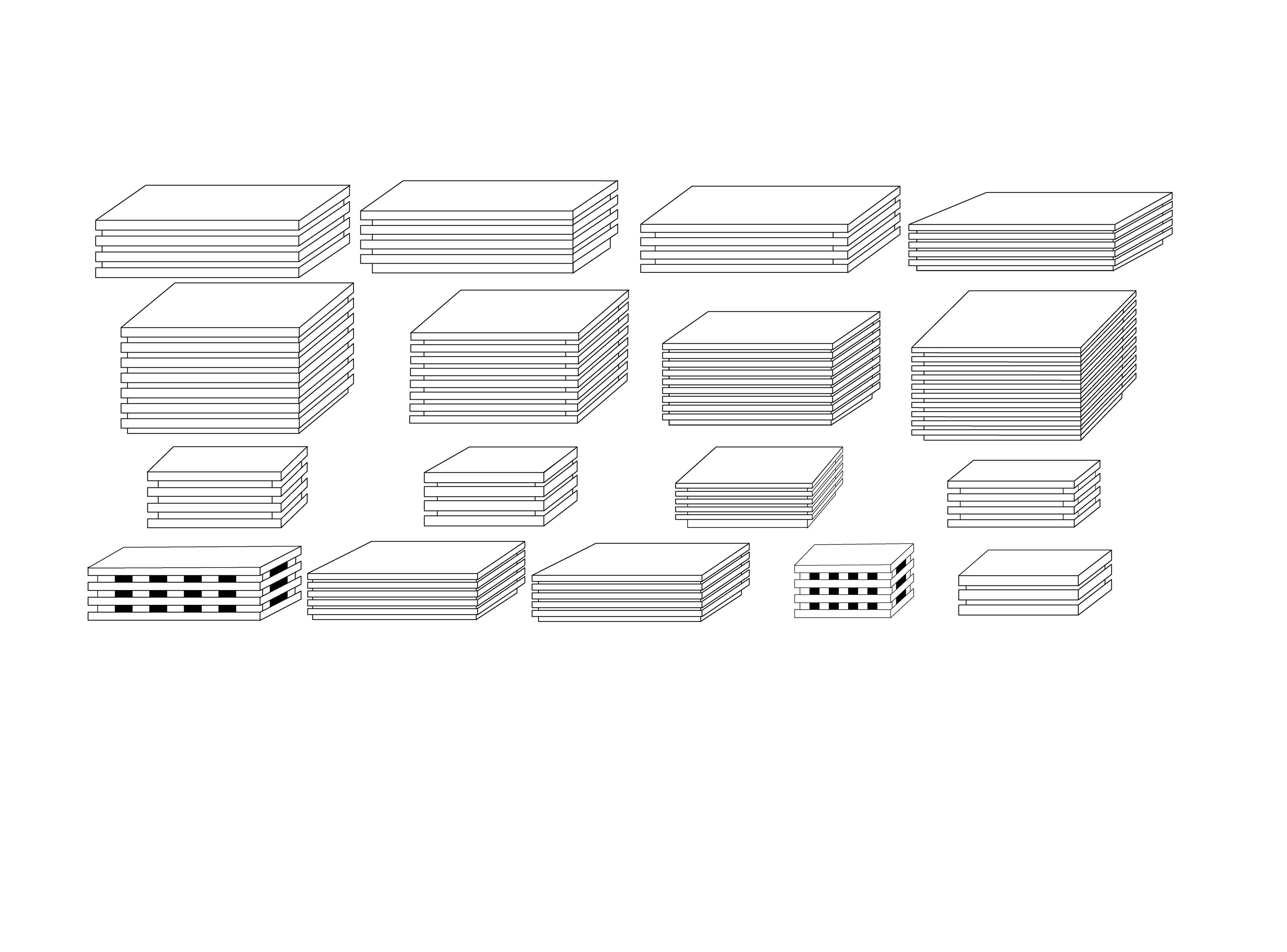 Stacked Pallets, Version 3, Digital Art, 2024