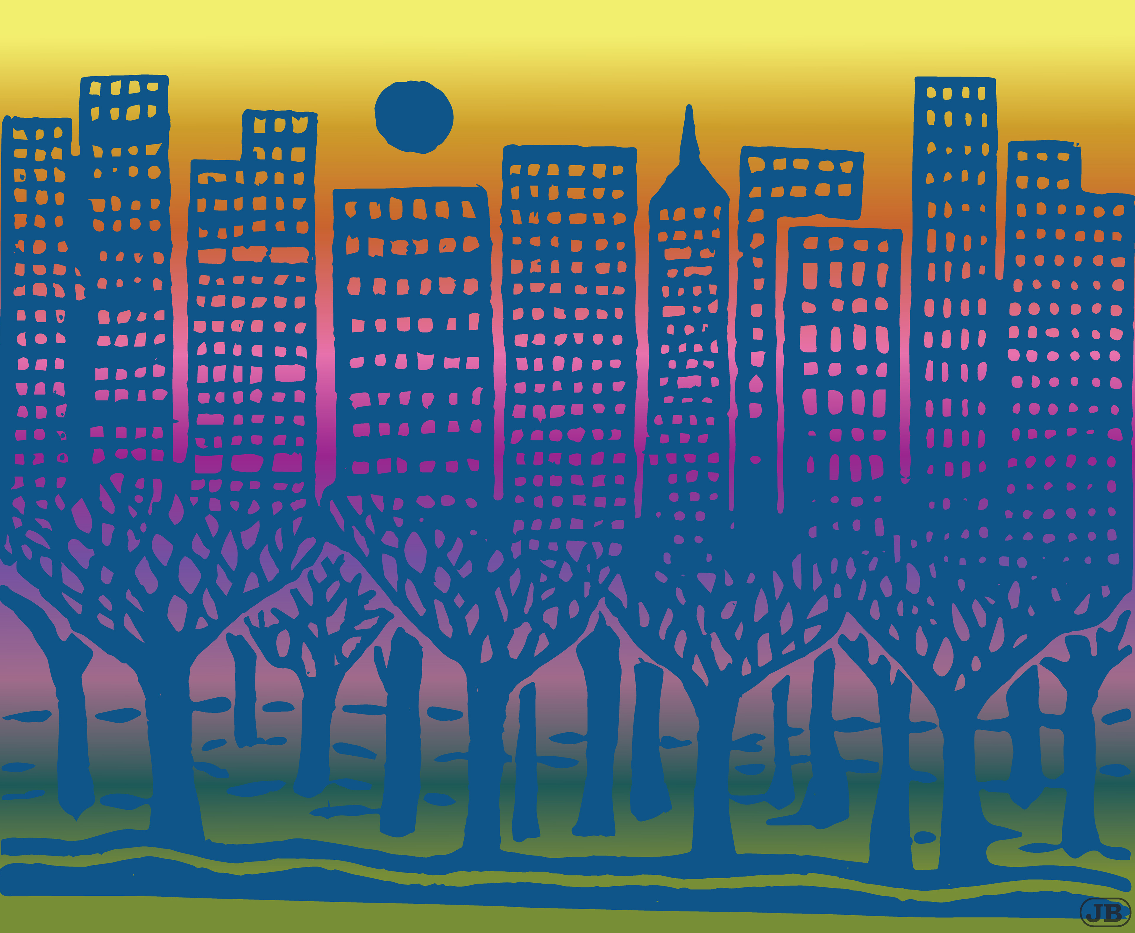 Treescape - Digital Art, 2022