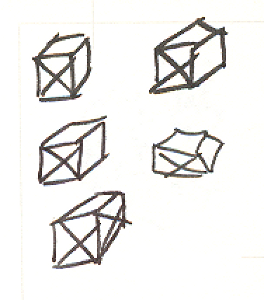 Box Ghosts, Pen and Ink on Paper, 1998