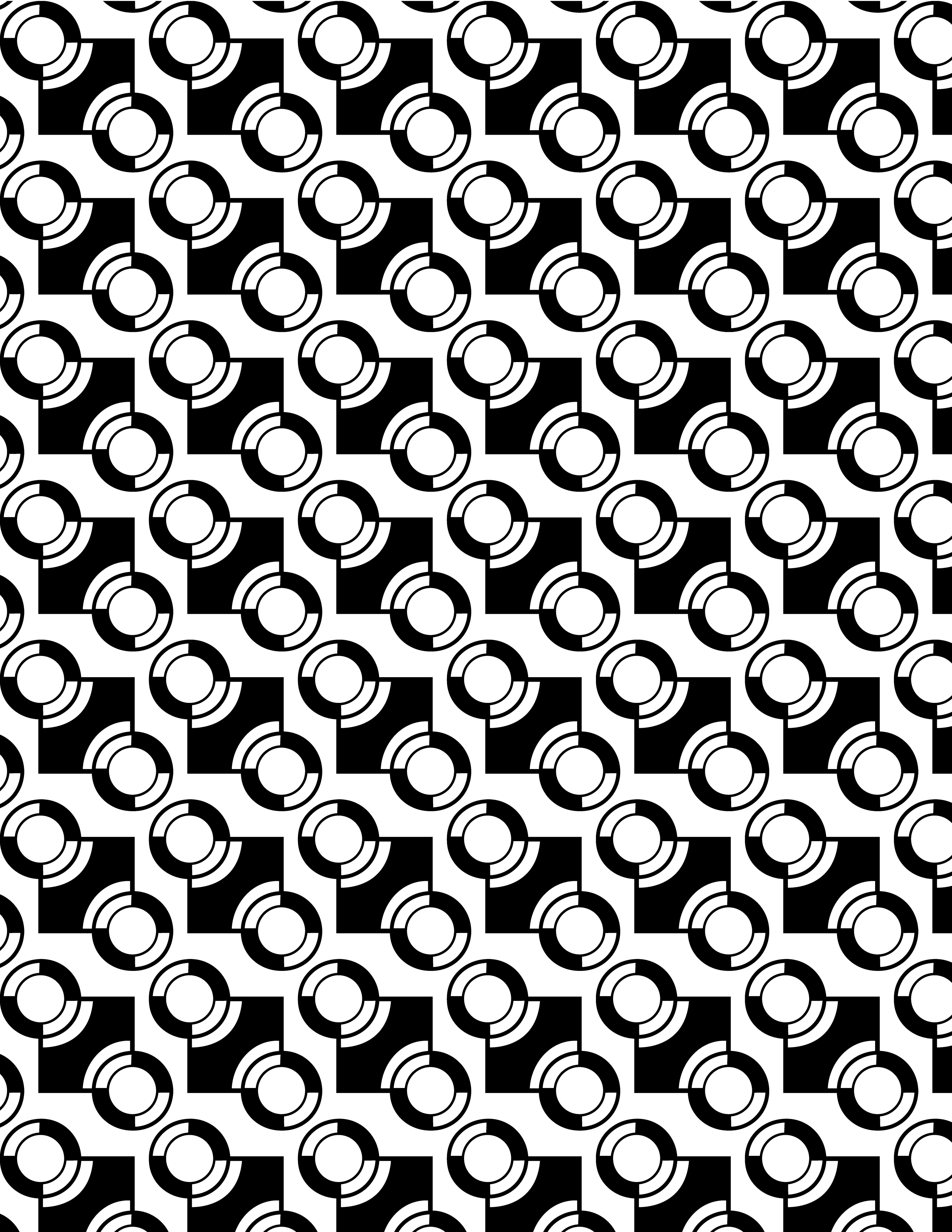 Minute Hands, Digital Art, Pattern 3, 2023
