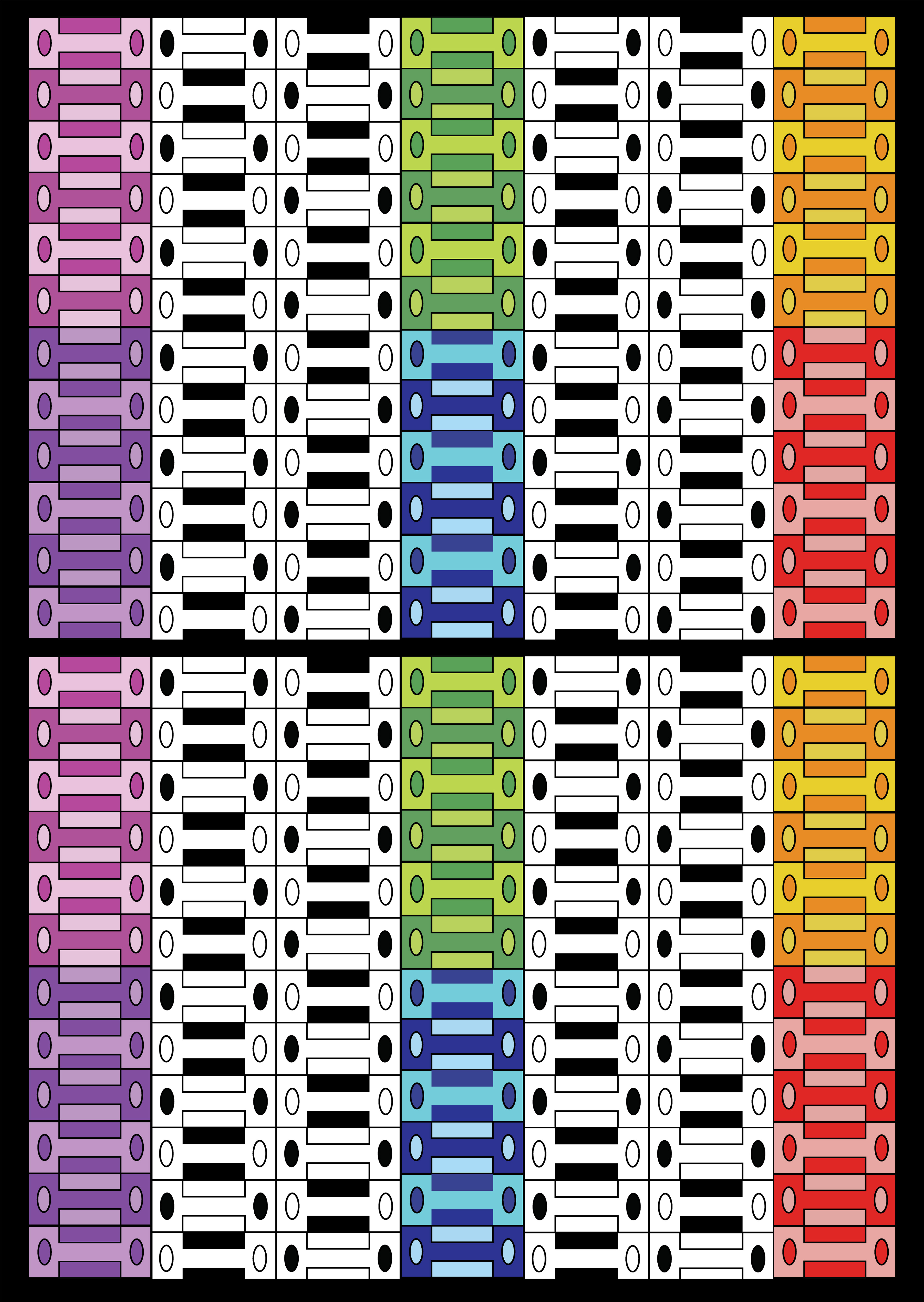 Bureau Drawers, Digital Art, Pattern 3, 2025