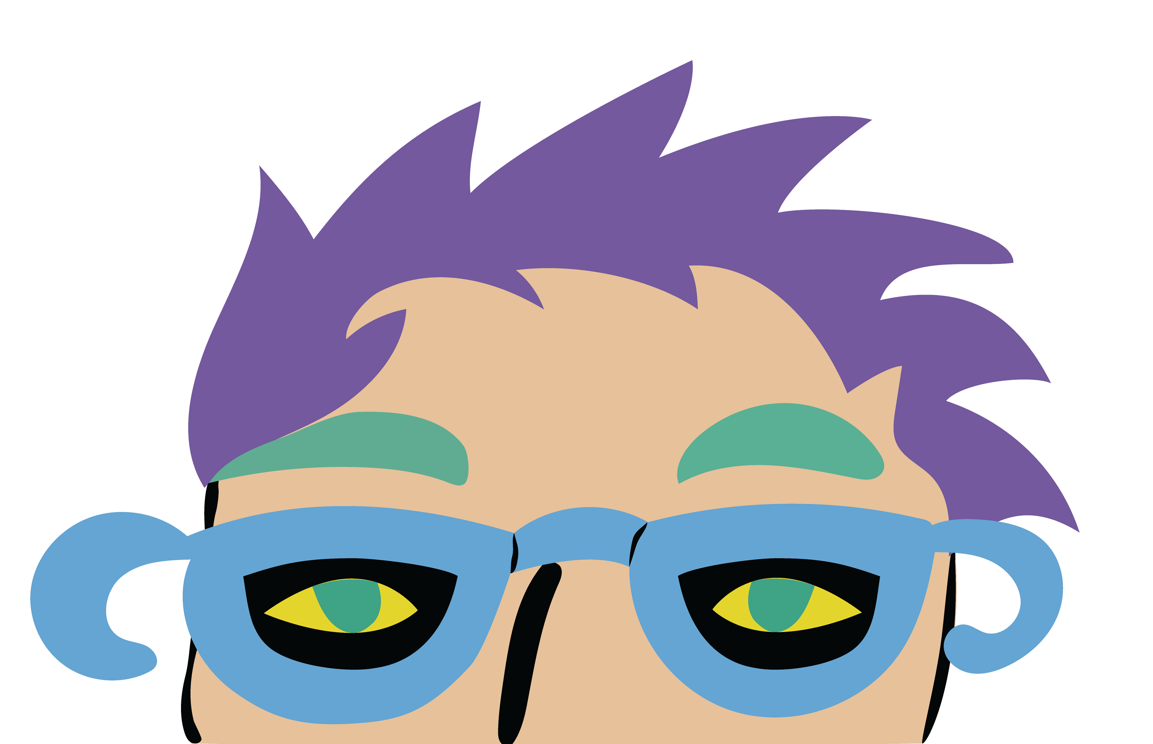 Four Eyes, Digital Art, Artwork Face 10, 2025