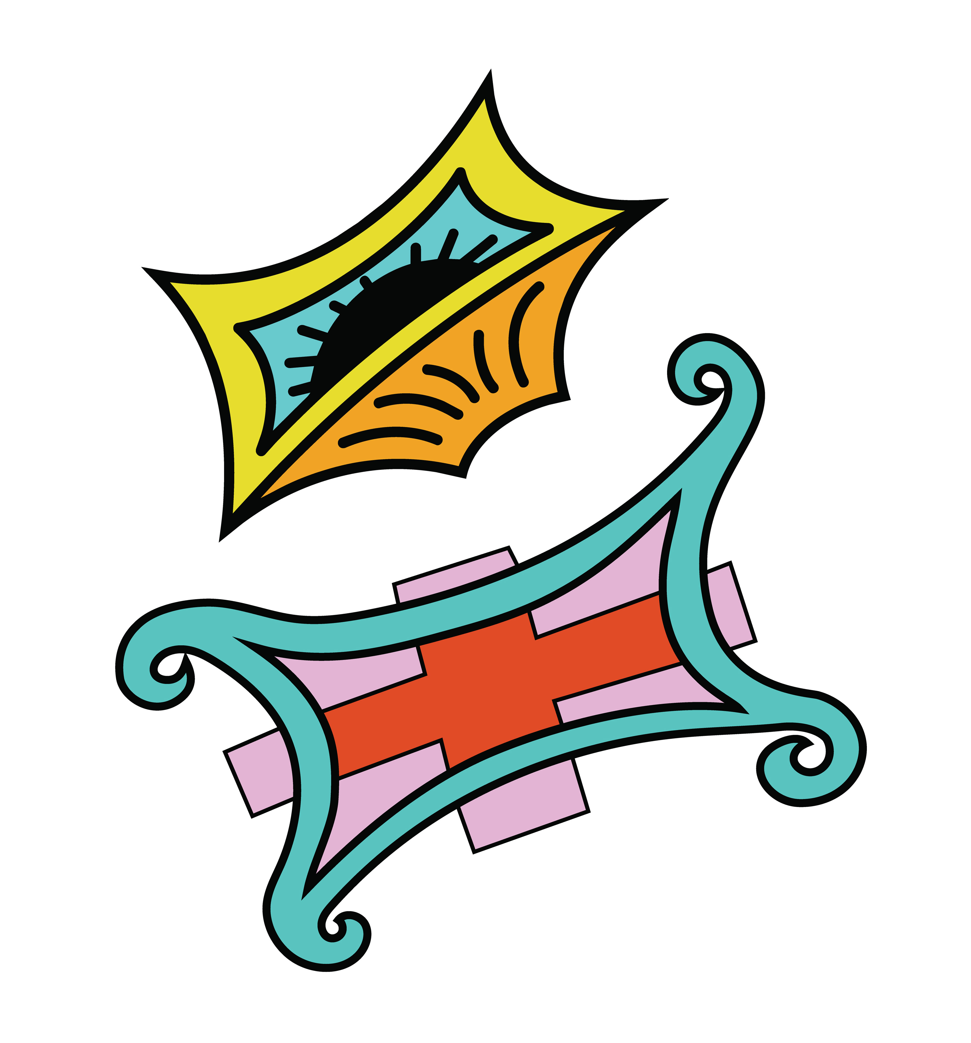 Twin Hassocks, Vector Drawing 2, 2026
