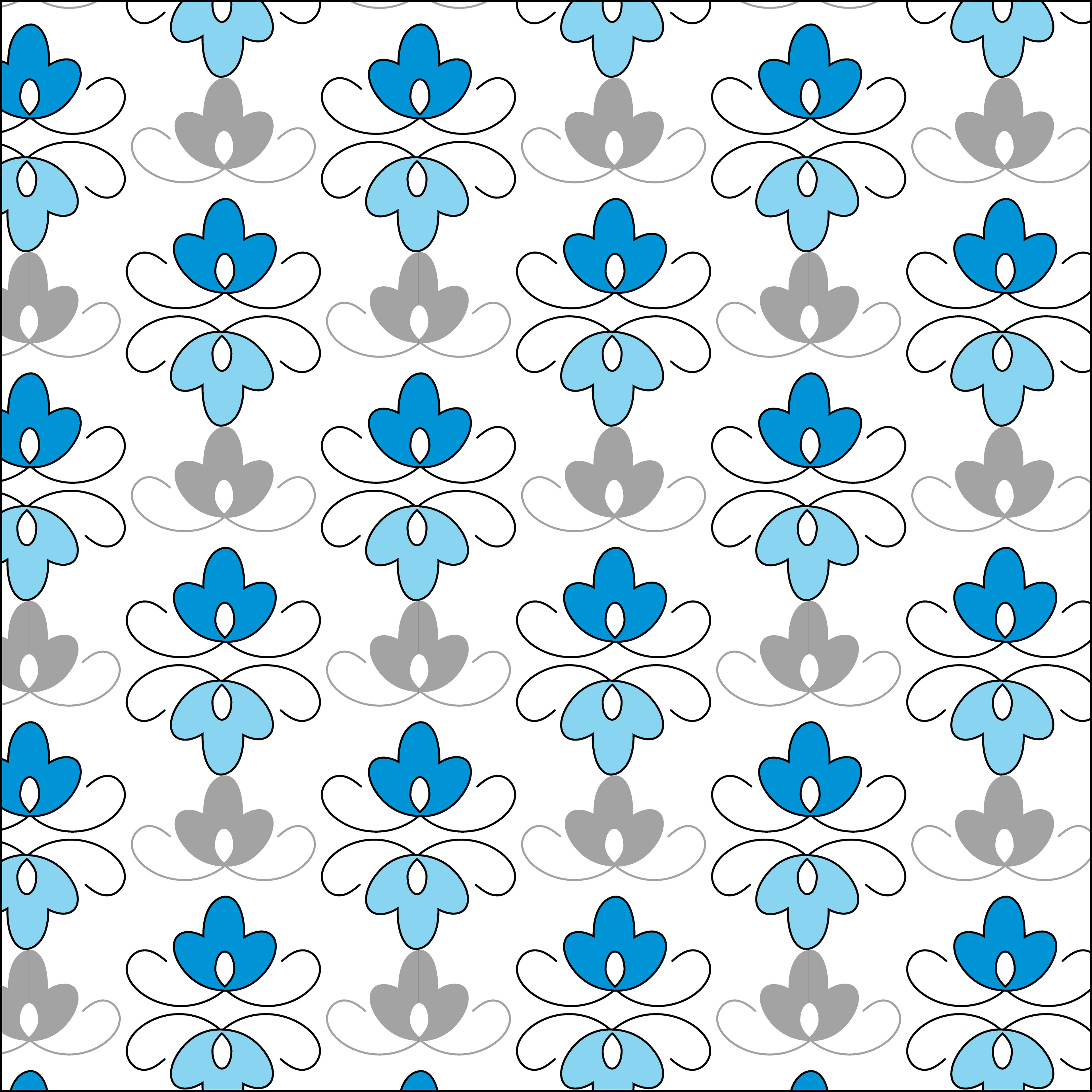 Bindweed, Digital Art, Pattern 1, 2023
