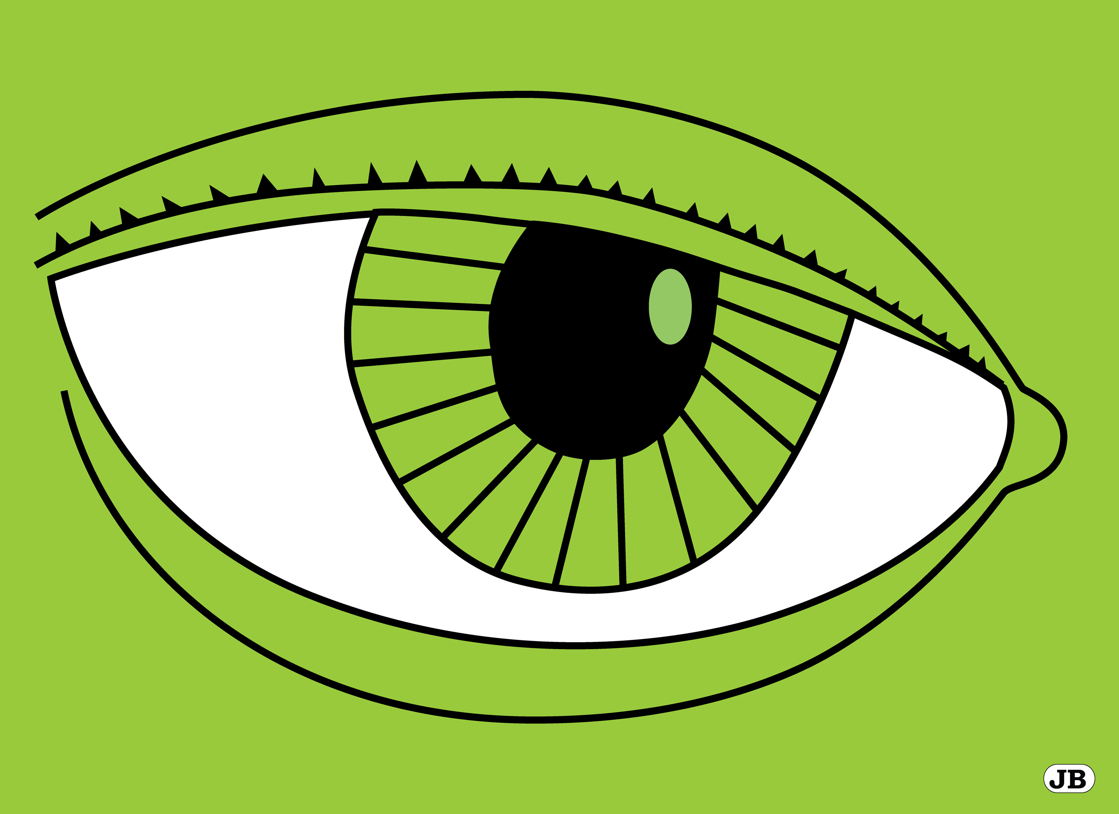 Green Eye, Digital Art, 2021