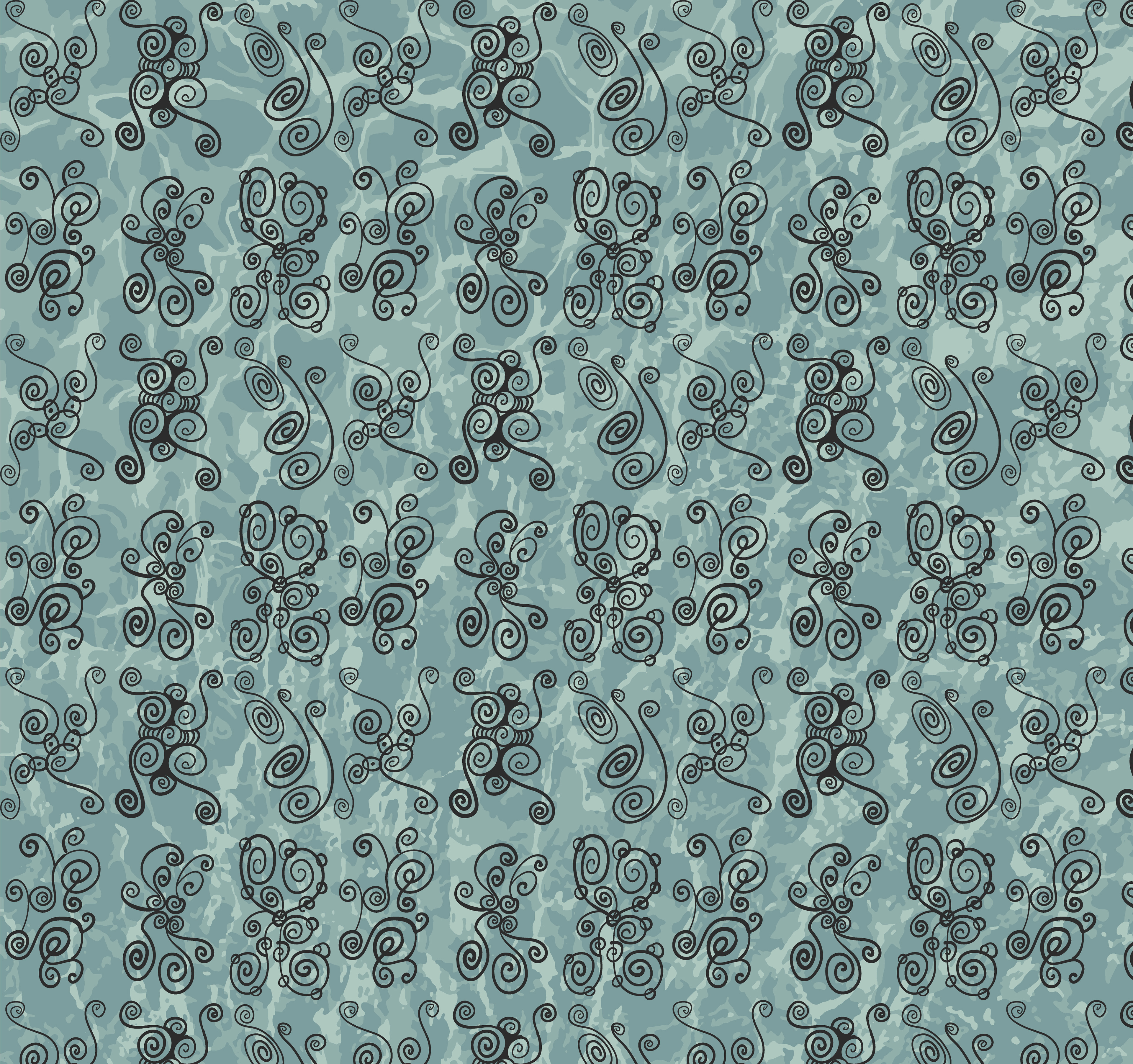 Water Pattern, Digital Art, 2021