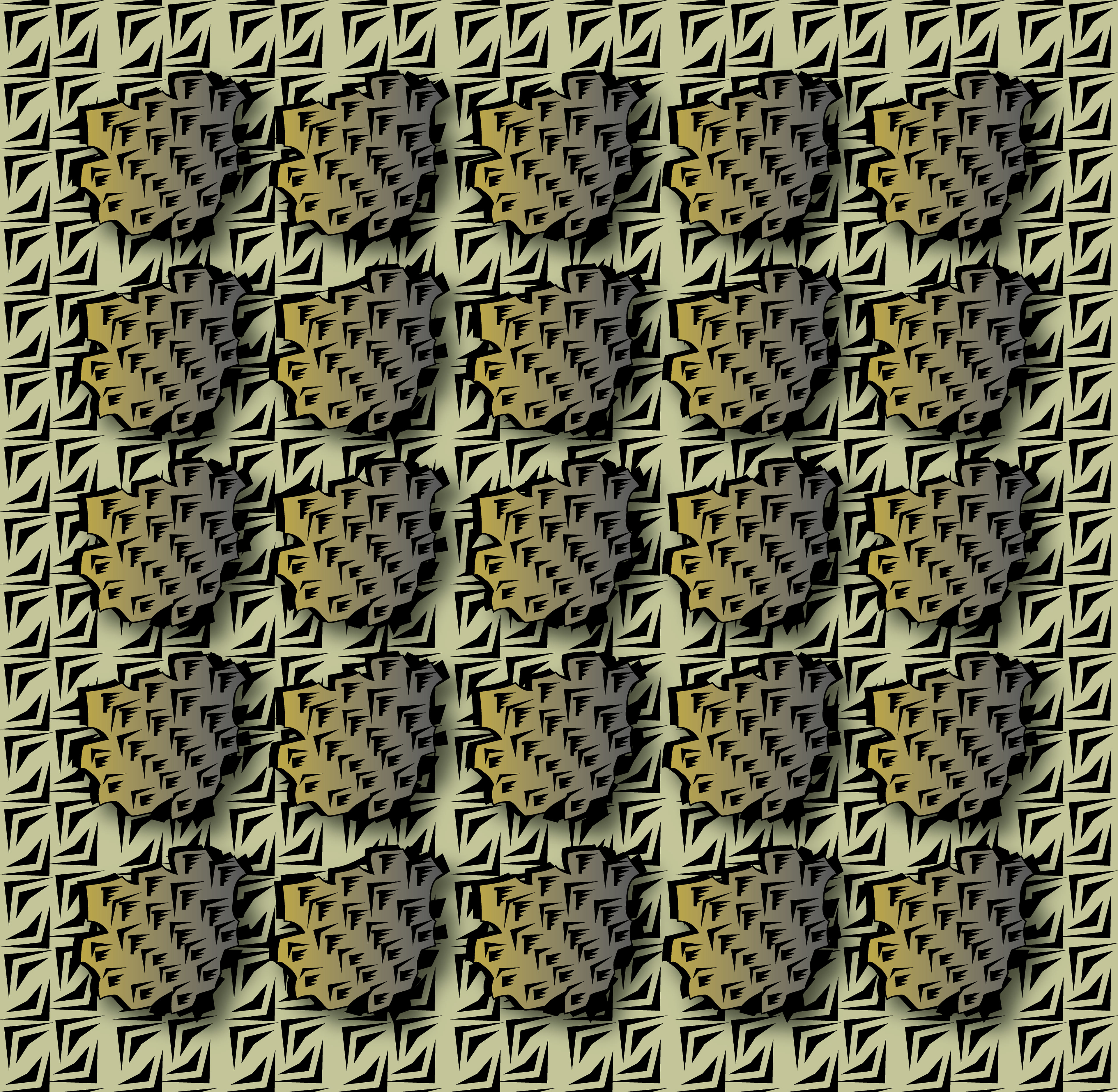 Meteorite, Digital Art, Pattern 2, 2025