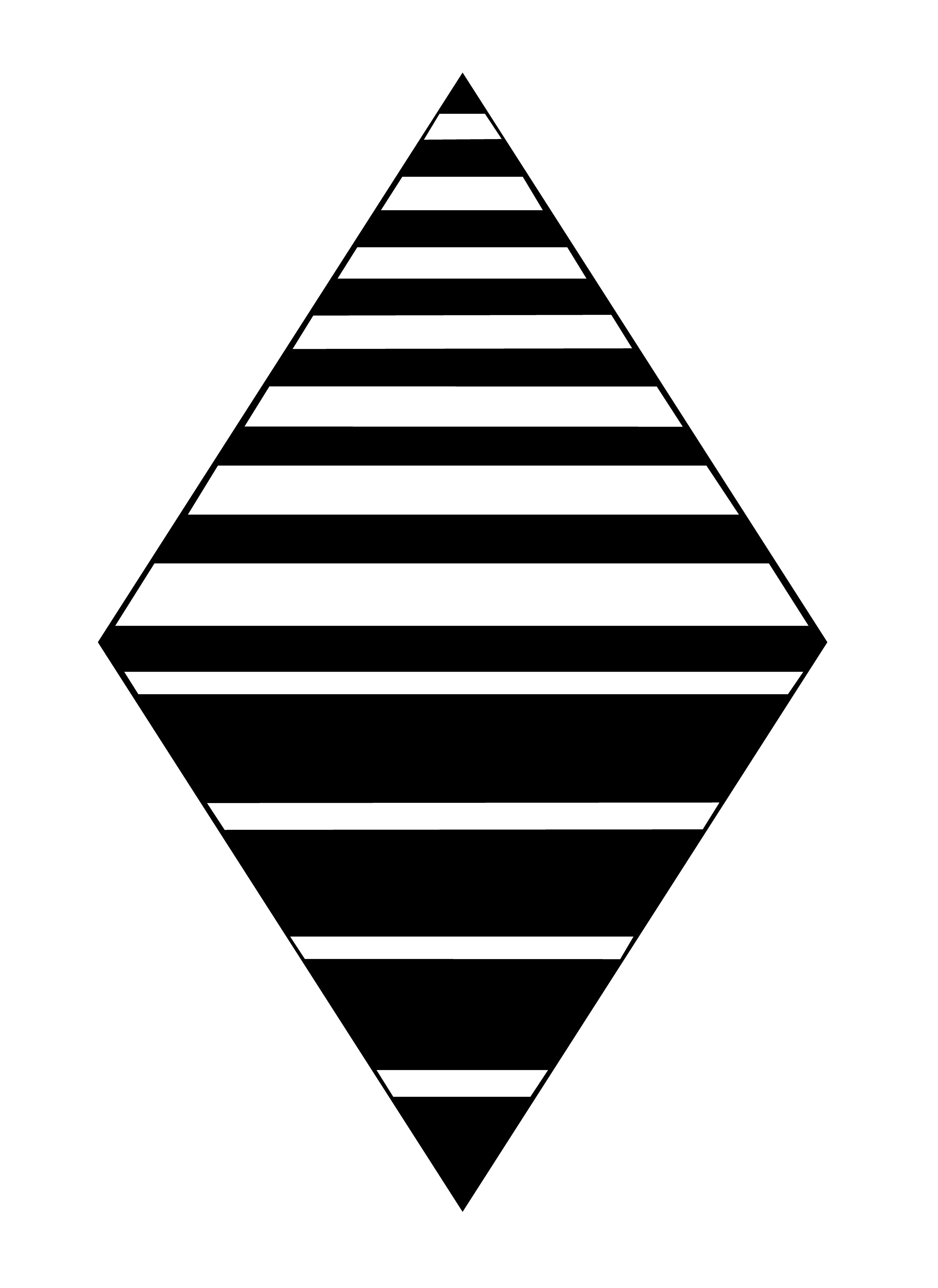 Striped Rhombus, Vector Drawing 1, 2026