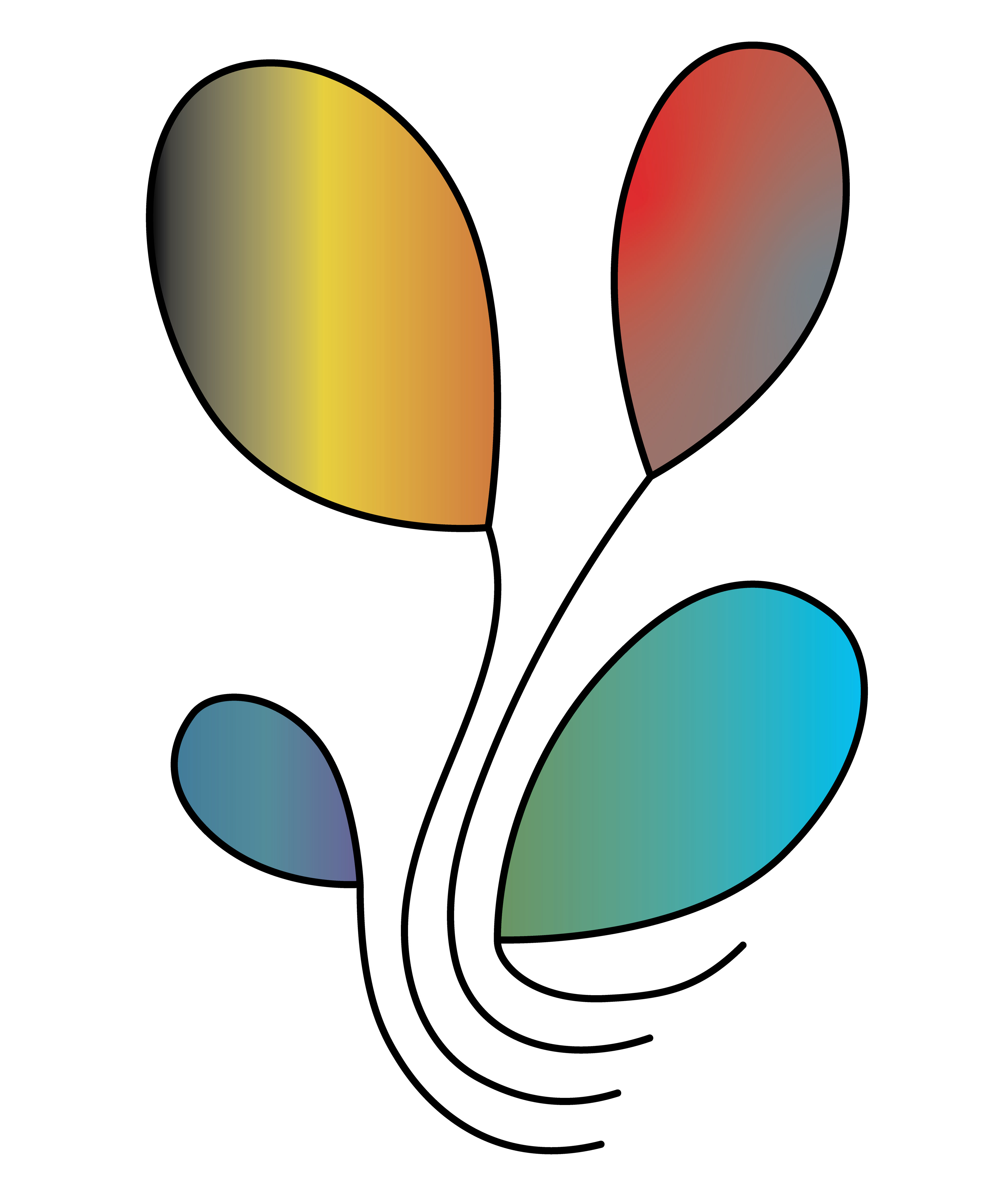 Balloon Threads, Digital Art, Vector Drawing 2, 2025