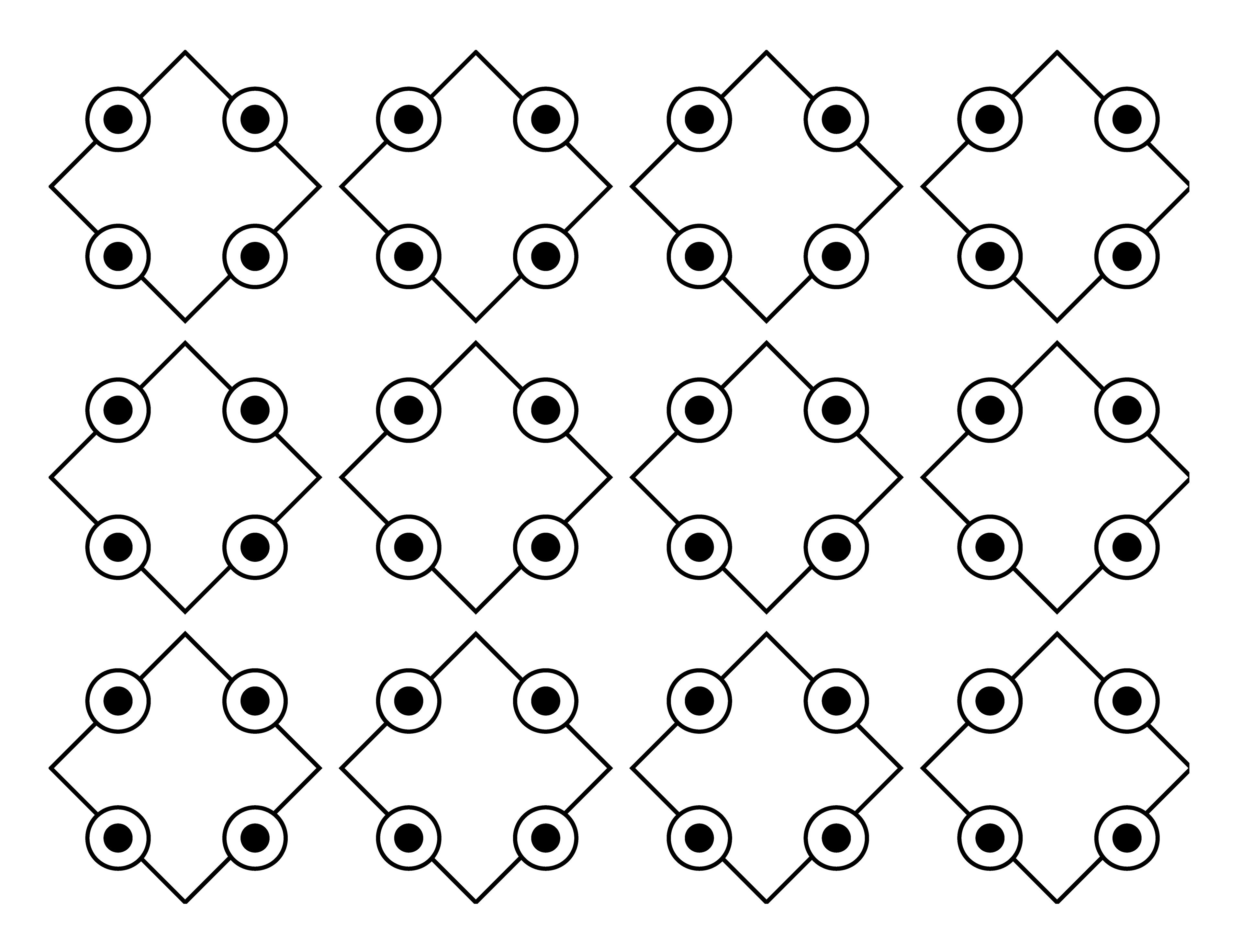 Cafeteria Table, Digital Art, Pattern 1, 2022