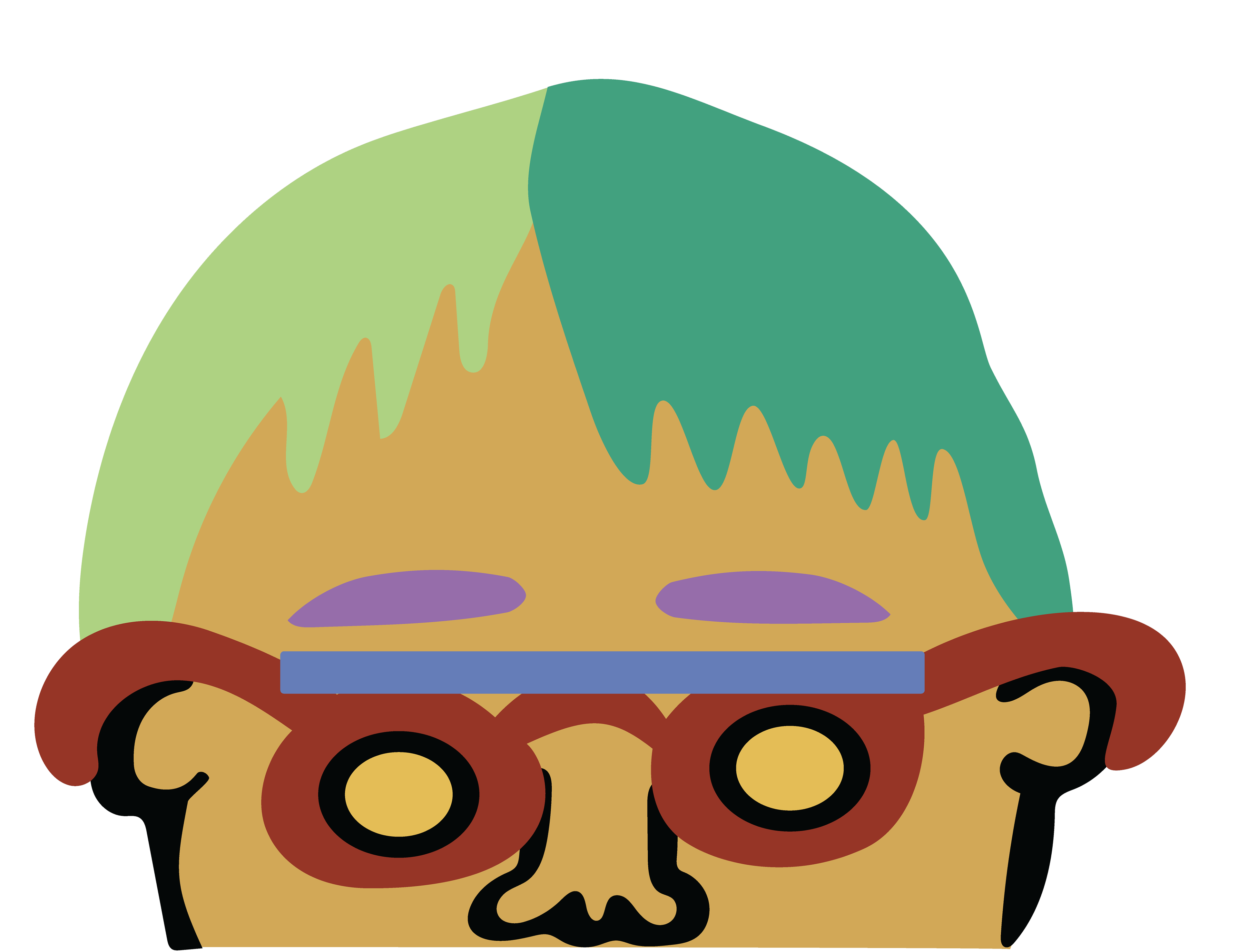 Four Eyes, Digital Art, Artwork Face 5, 2025