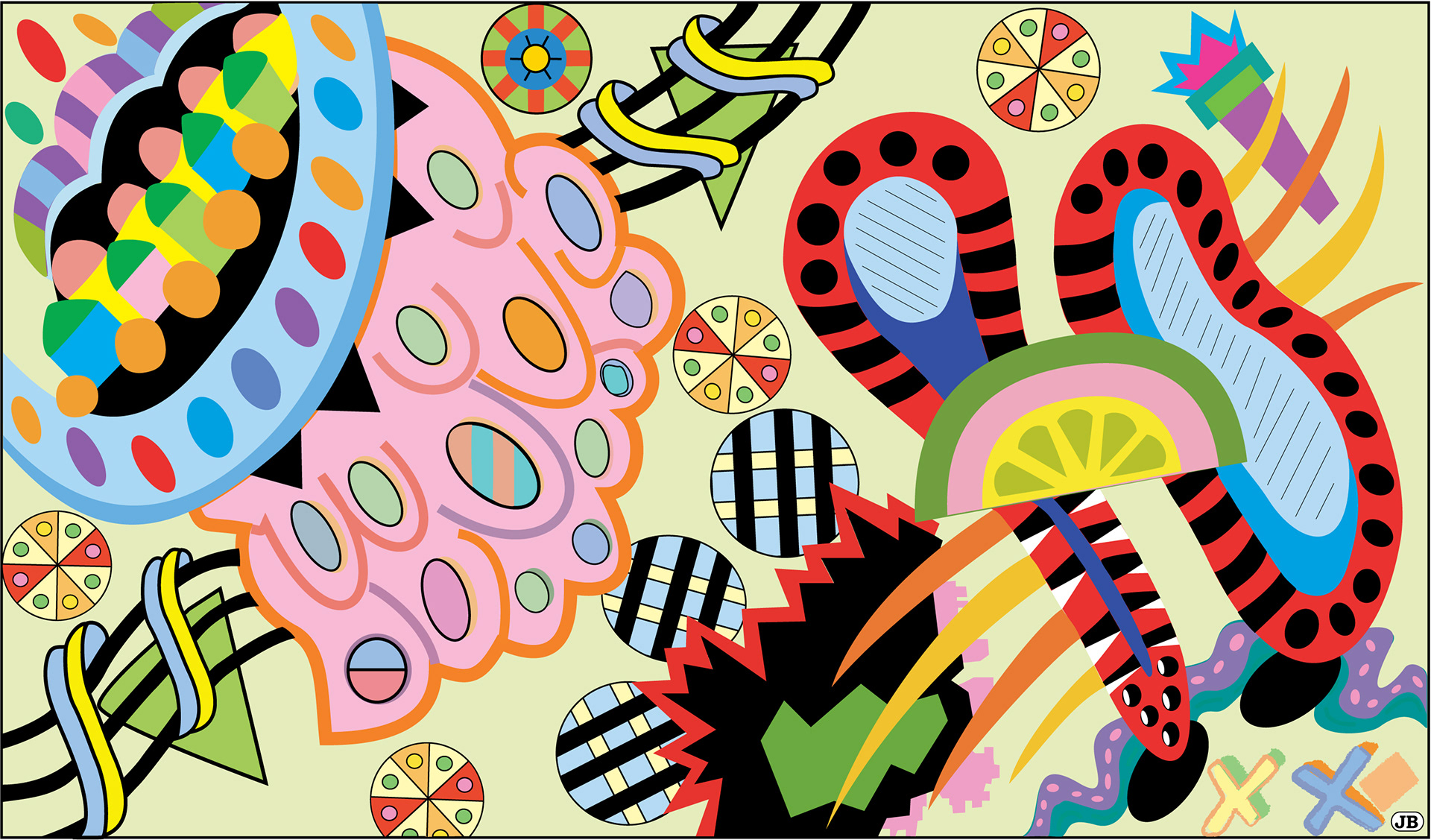 Candy World, Digital Art, 2007