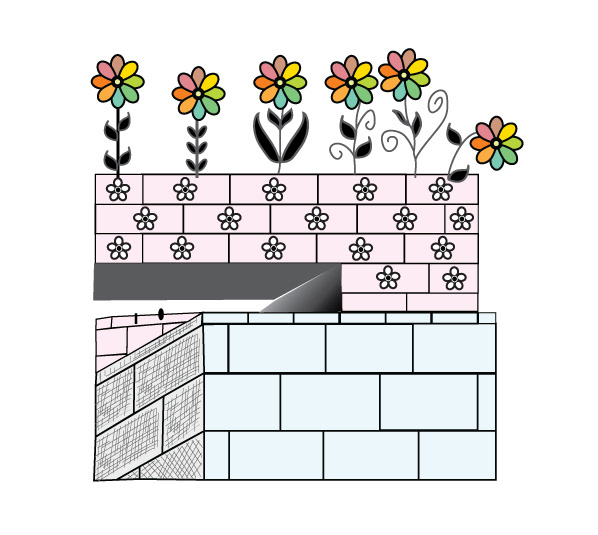 Flower Dive, Digital Art, initial sketch, 2007