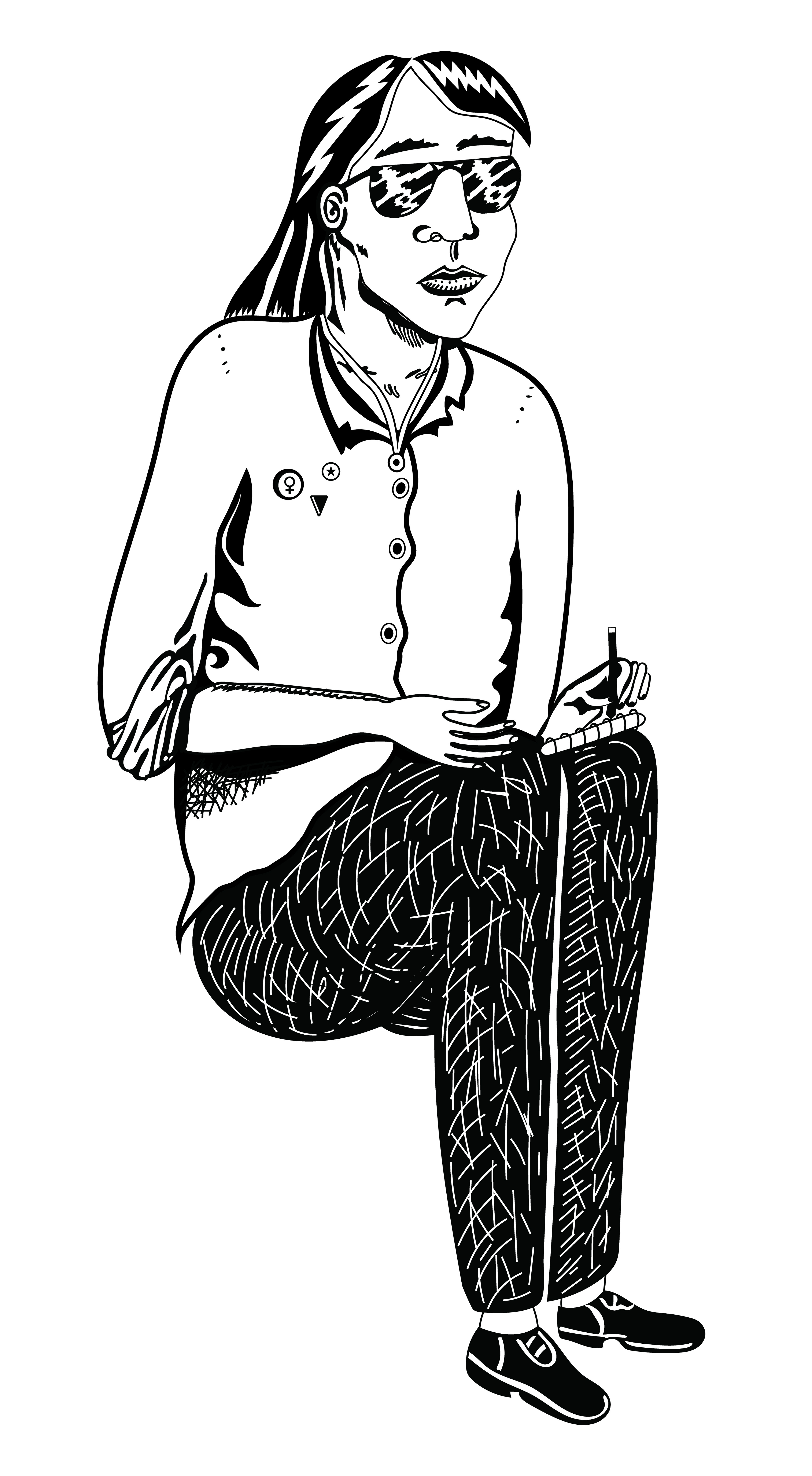 Sunglasses and Sketchbook, Digital Art, version 1, 2026